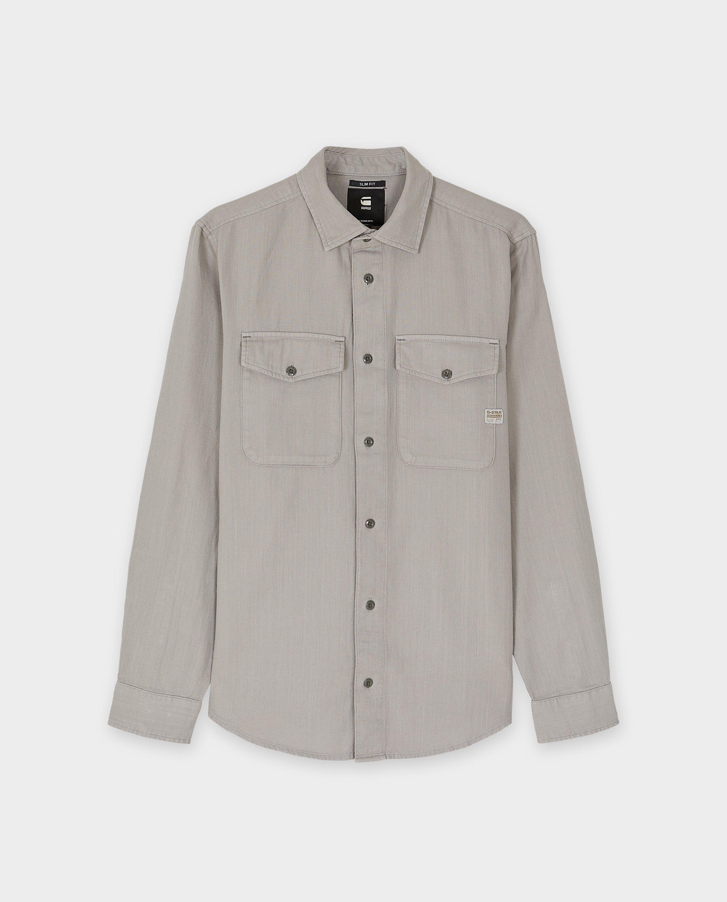 Hemden - Grijs hemd, slim fit