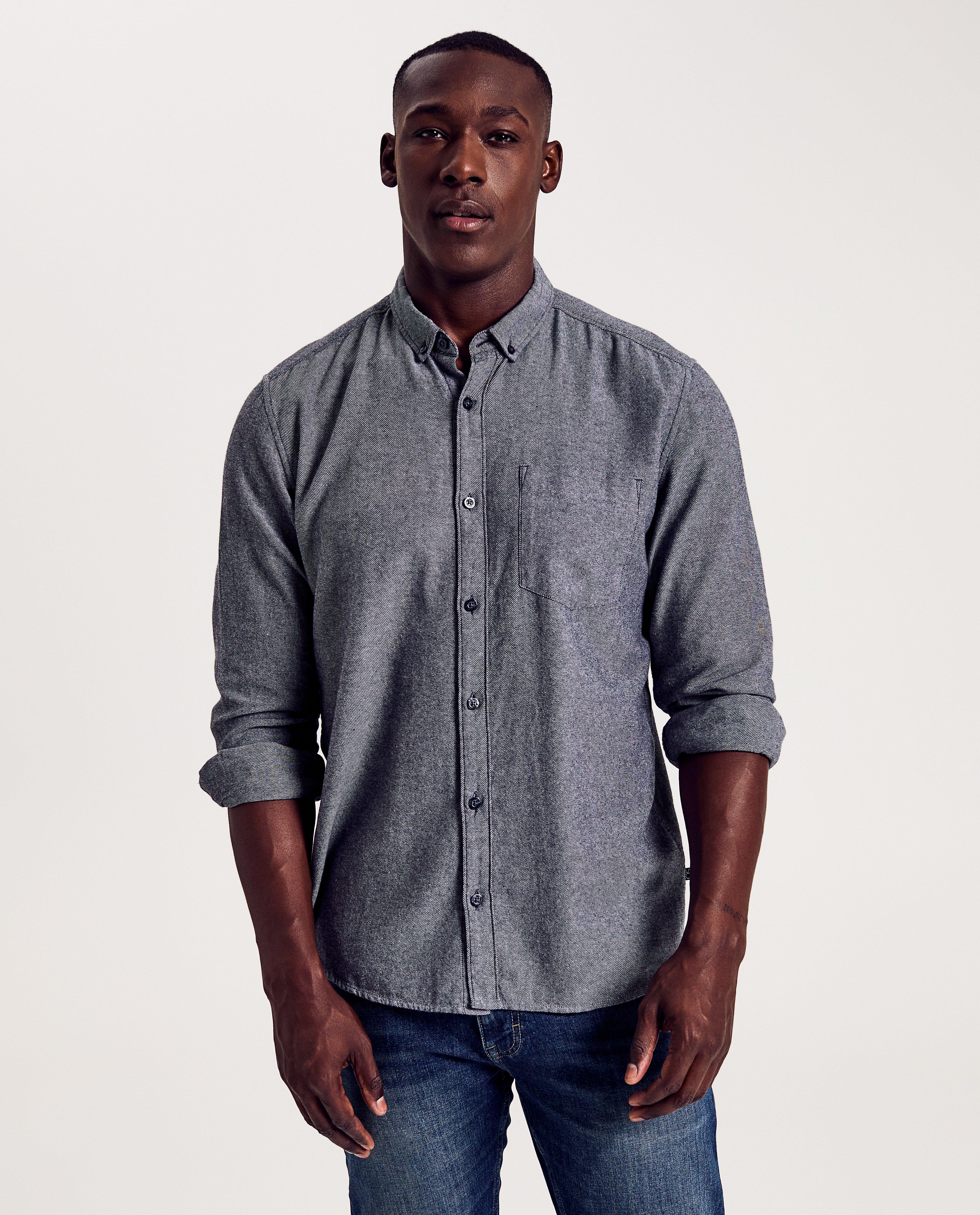 Chemise grise - D&eacute;tails du produit - bleu - image num&eacute;ro 1