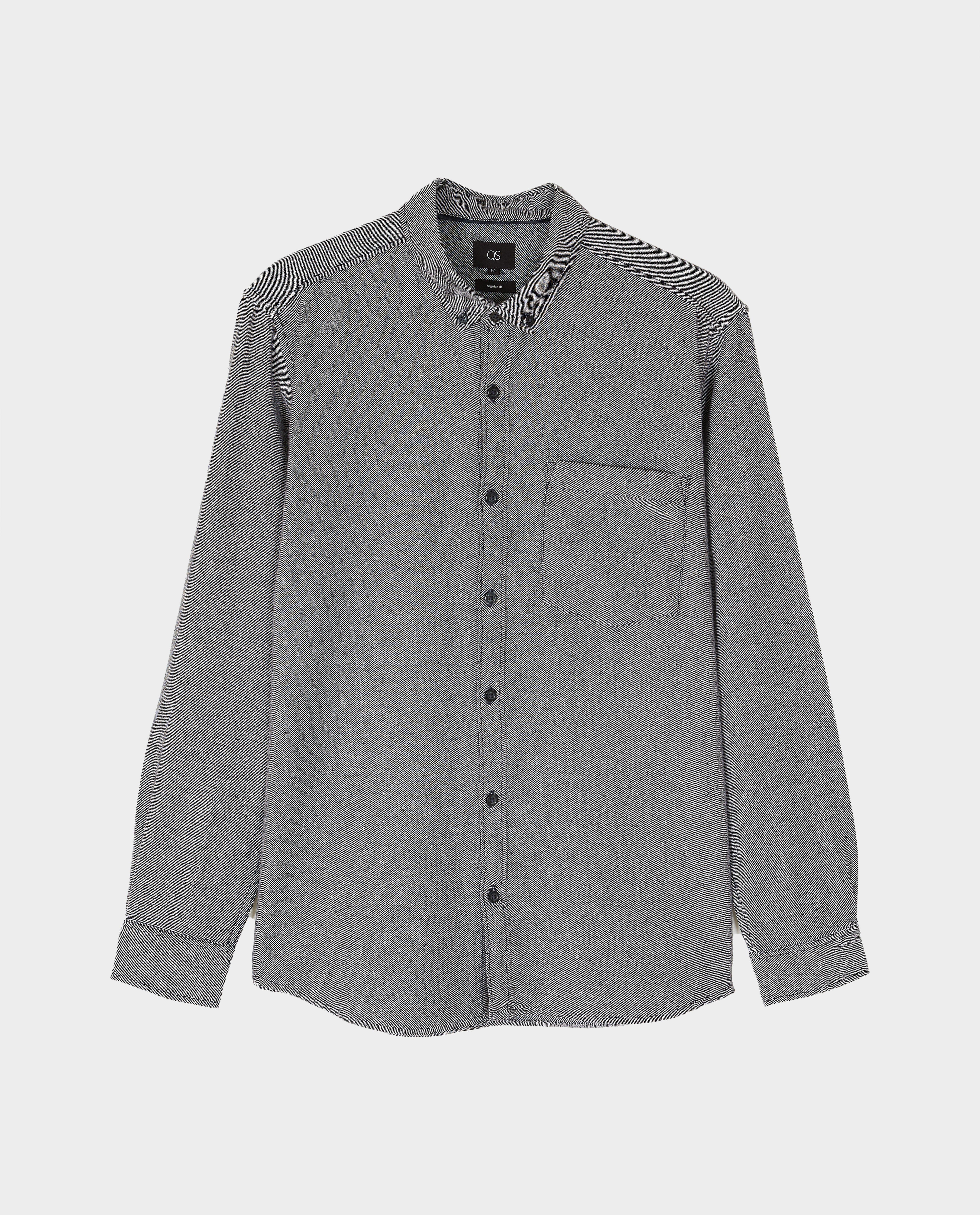 Chemise grise - D&eacute;tails du produit - bleu - image num&eacute;ro 4