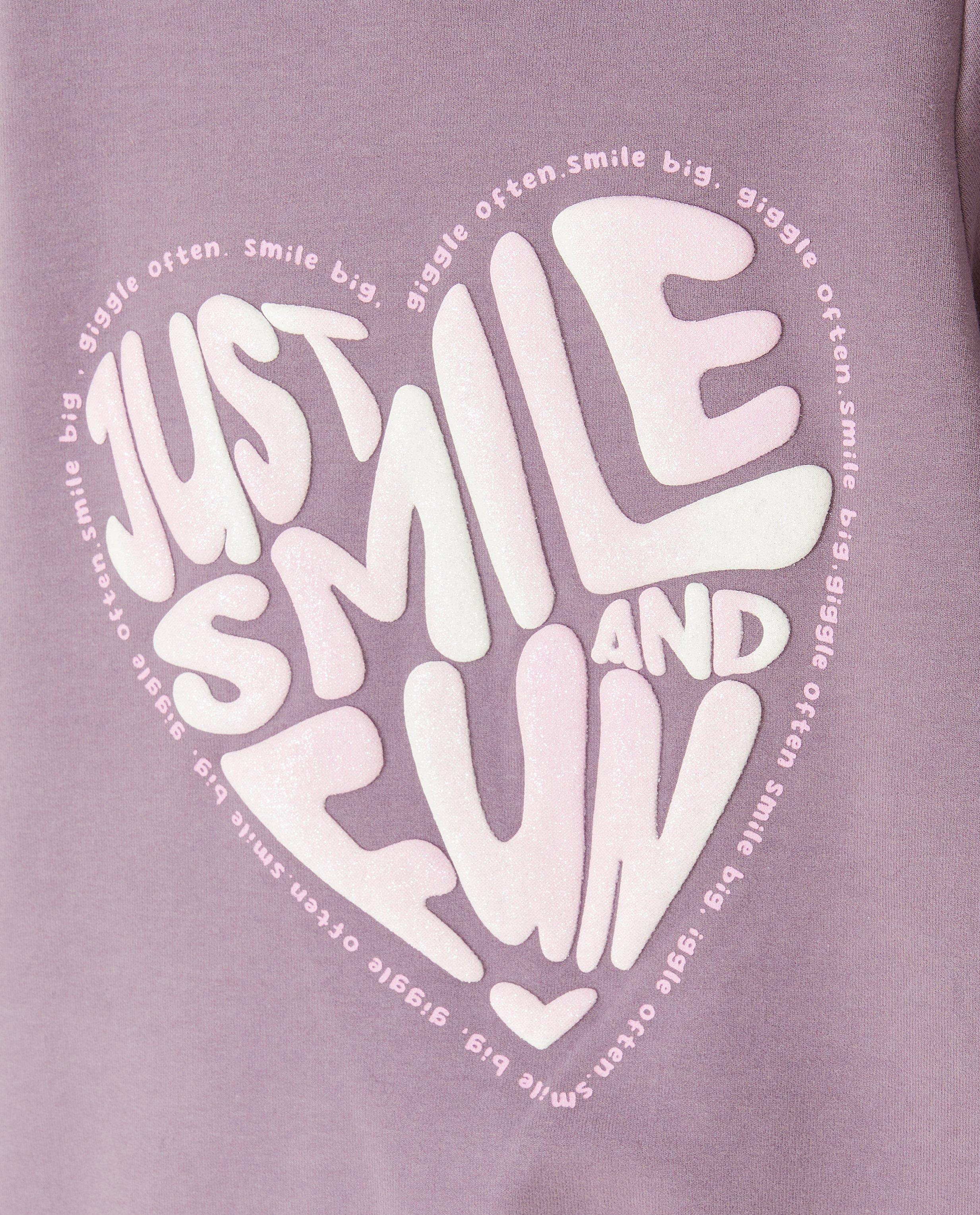 Sweaters - Hoodie met opschrift in reliëf