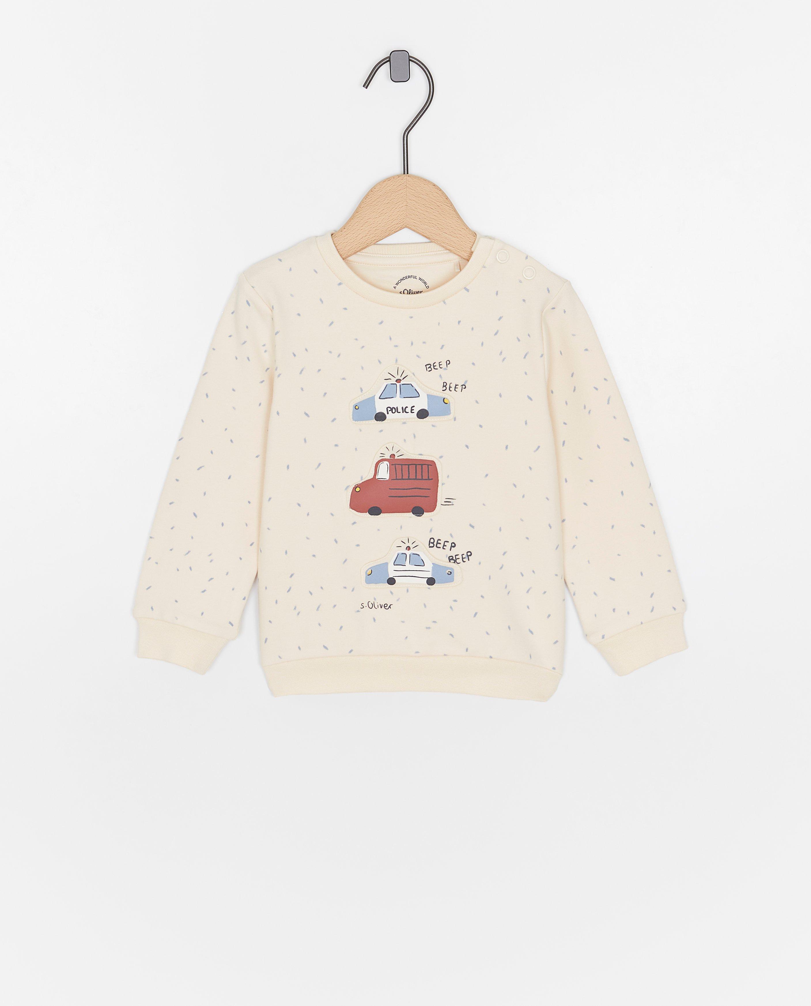 Sweater met reliëfprint - null - S. Oliver