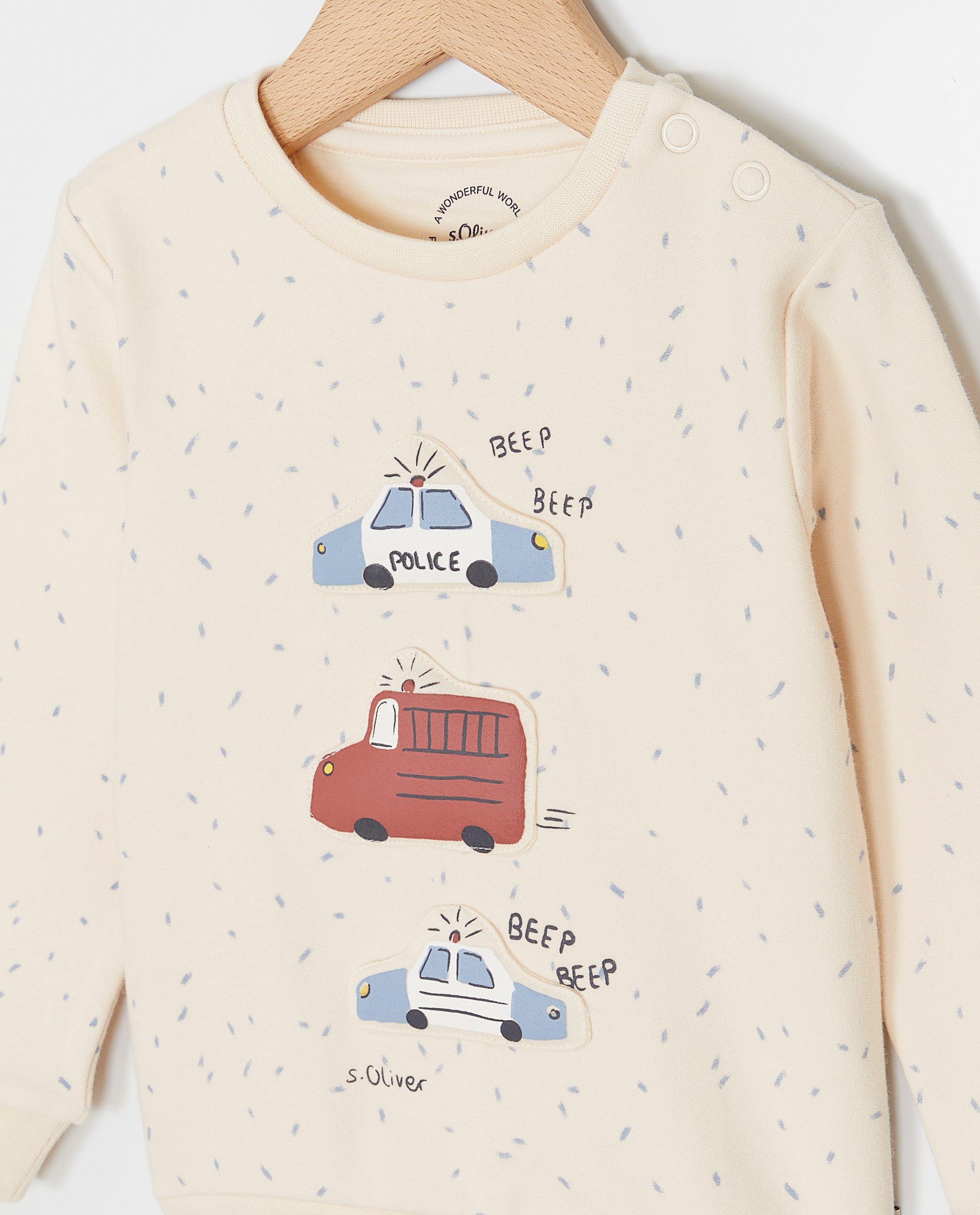Sweaters - Sweater met reliëfprint