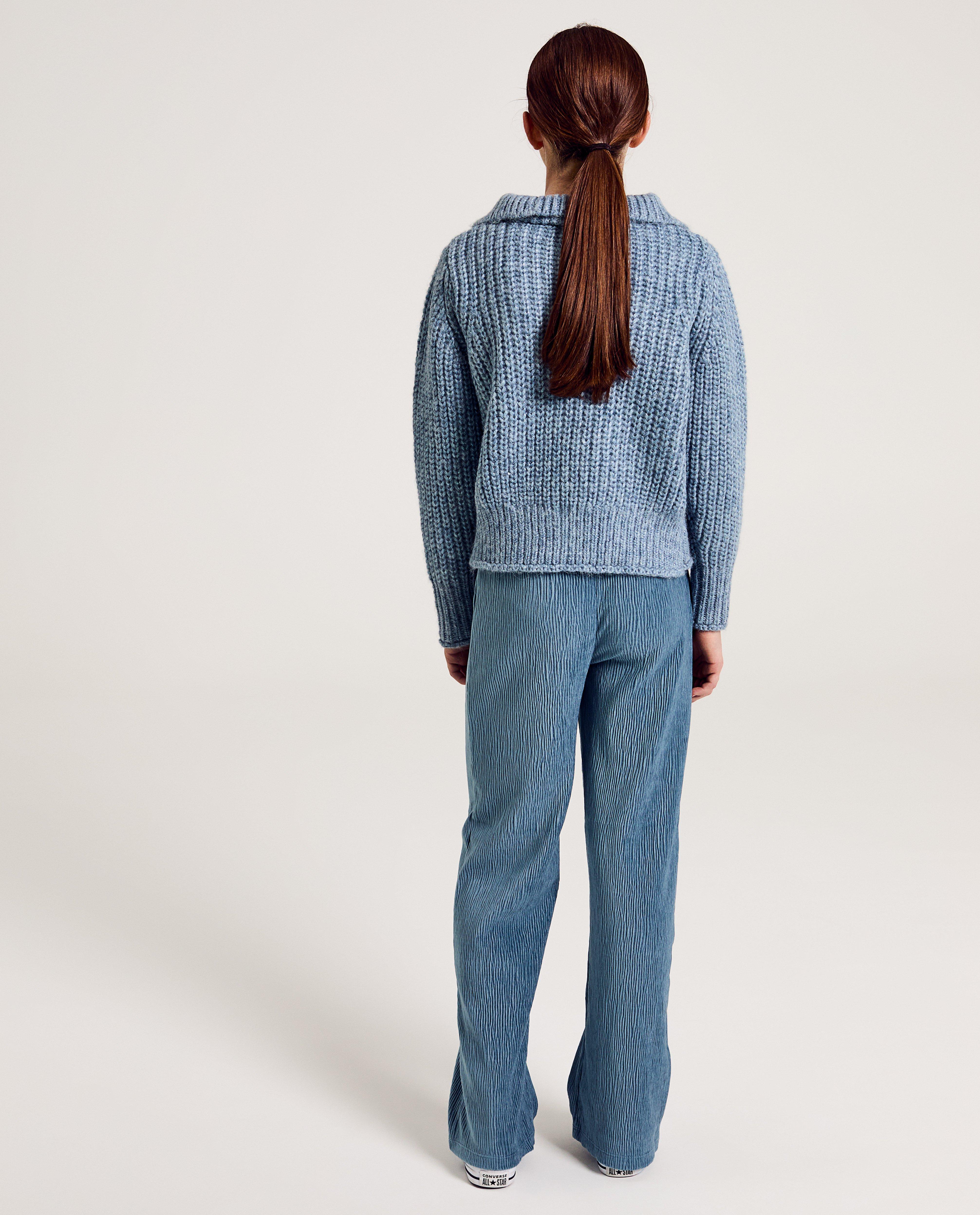 Sweaters - Blauwe trui met glitter