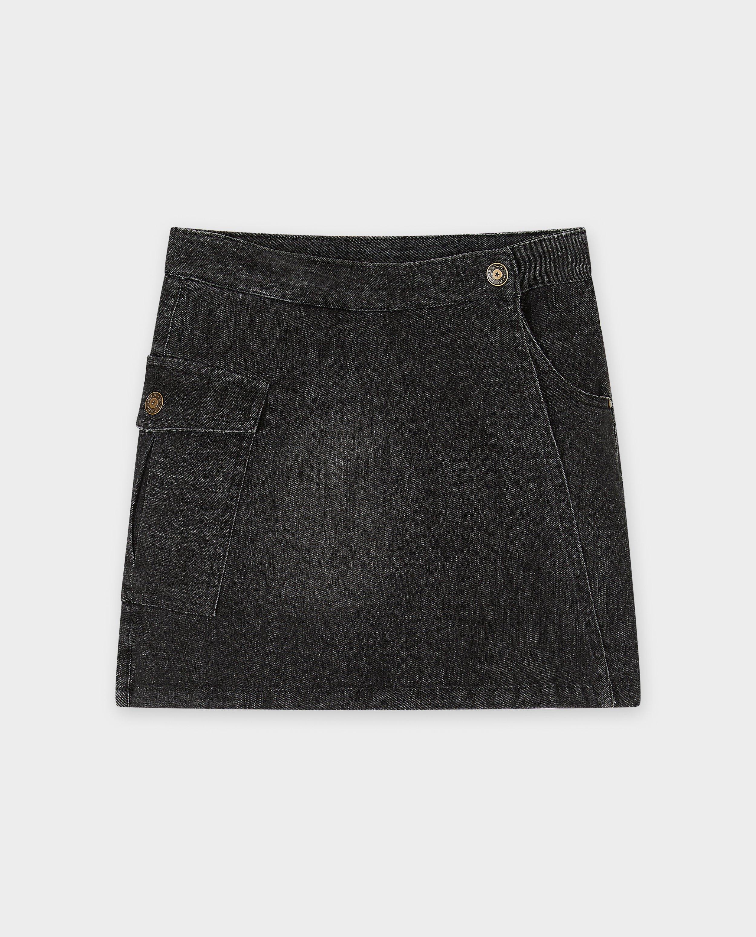 Rokken - Zwarte jeansskort