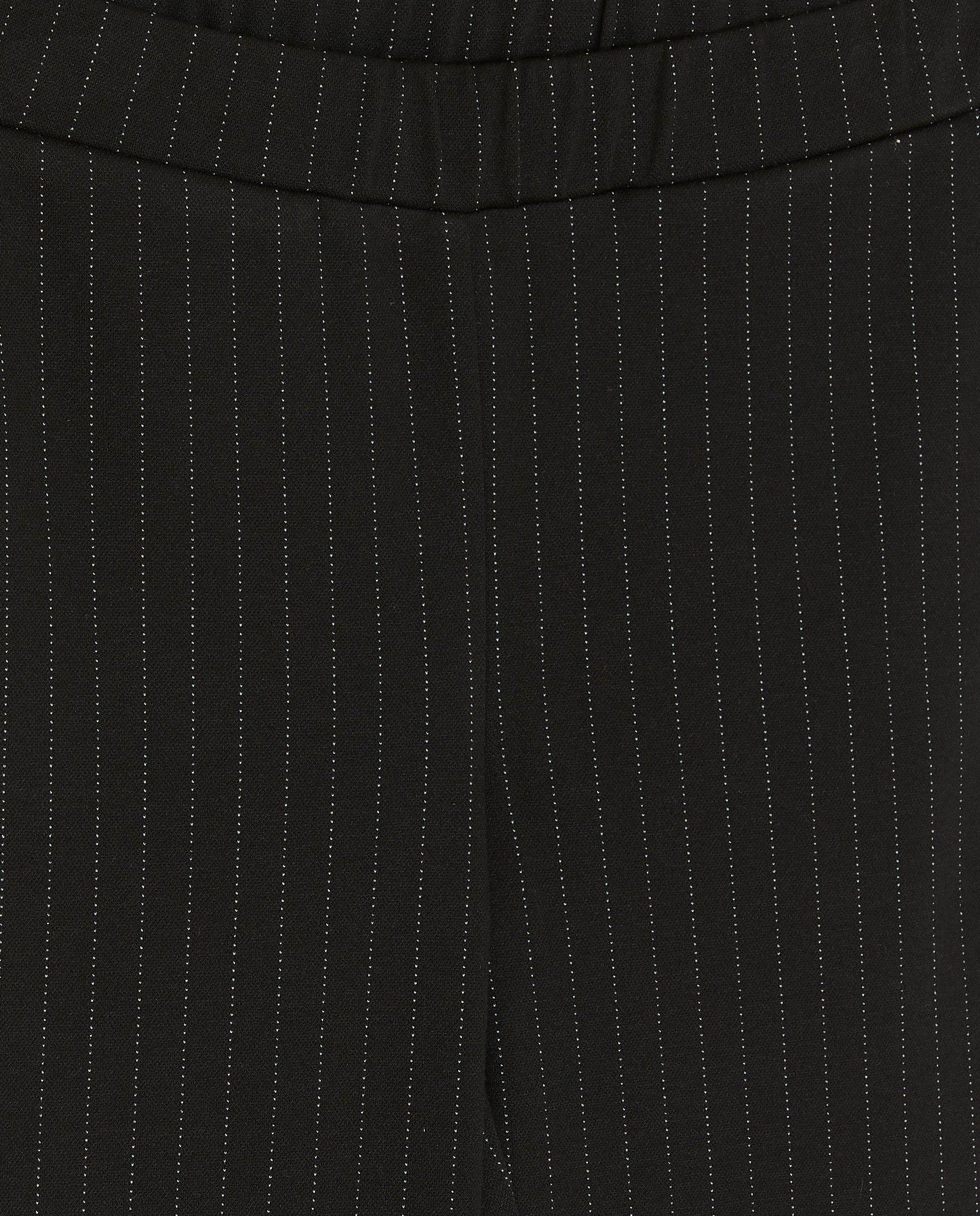 Pantalons - Pantalon noir à fines rayures, à pattes d’éléphant