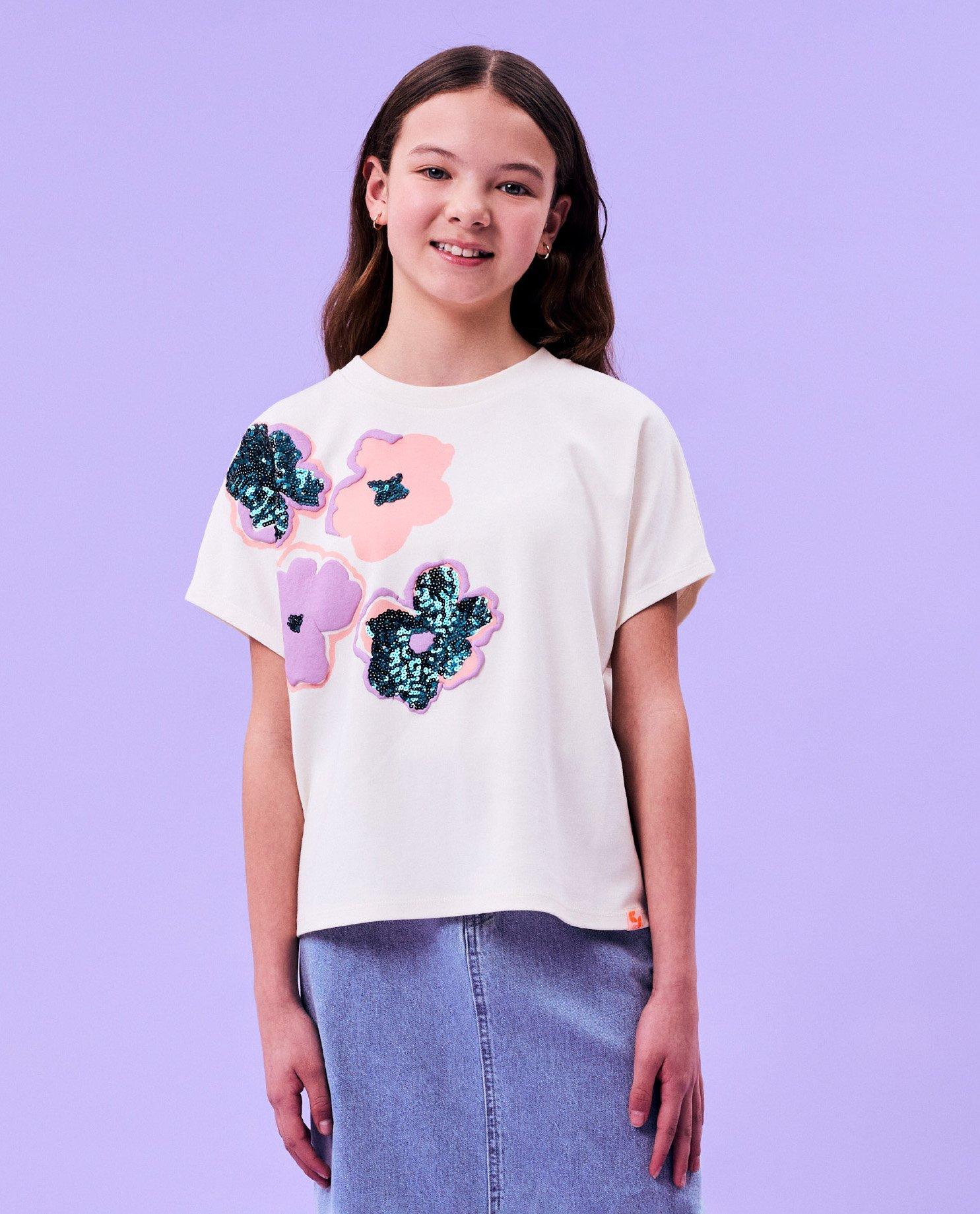 T-shirt met pailletten - null - CKS