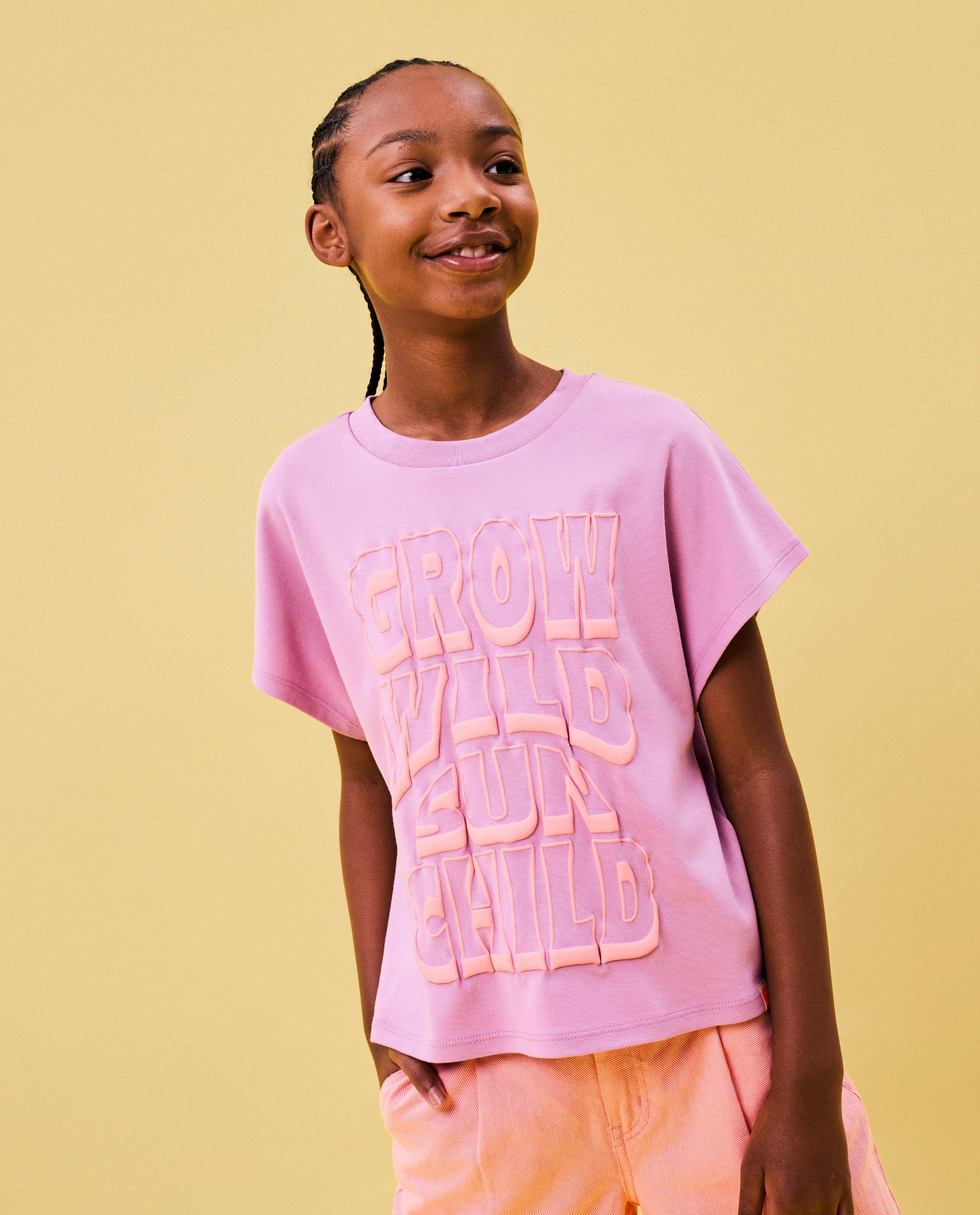 T-shirt met opschrift - null - CKS