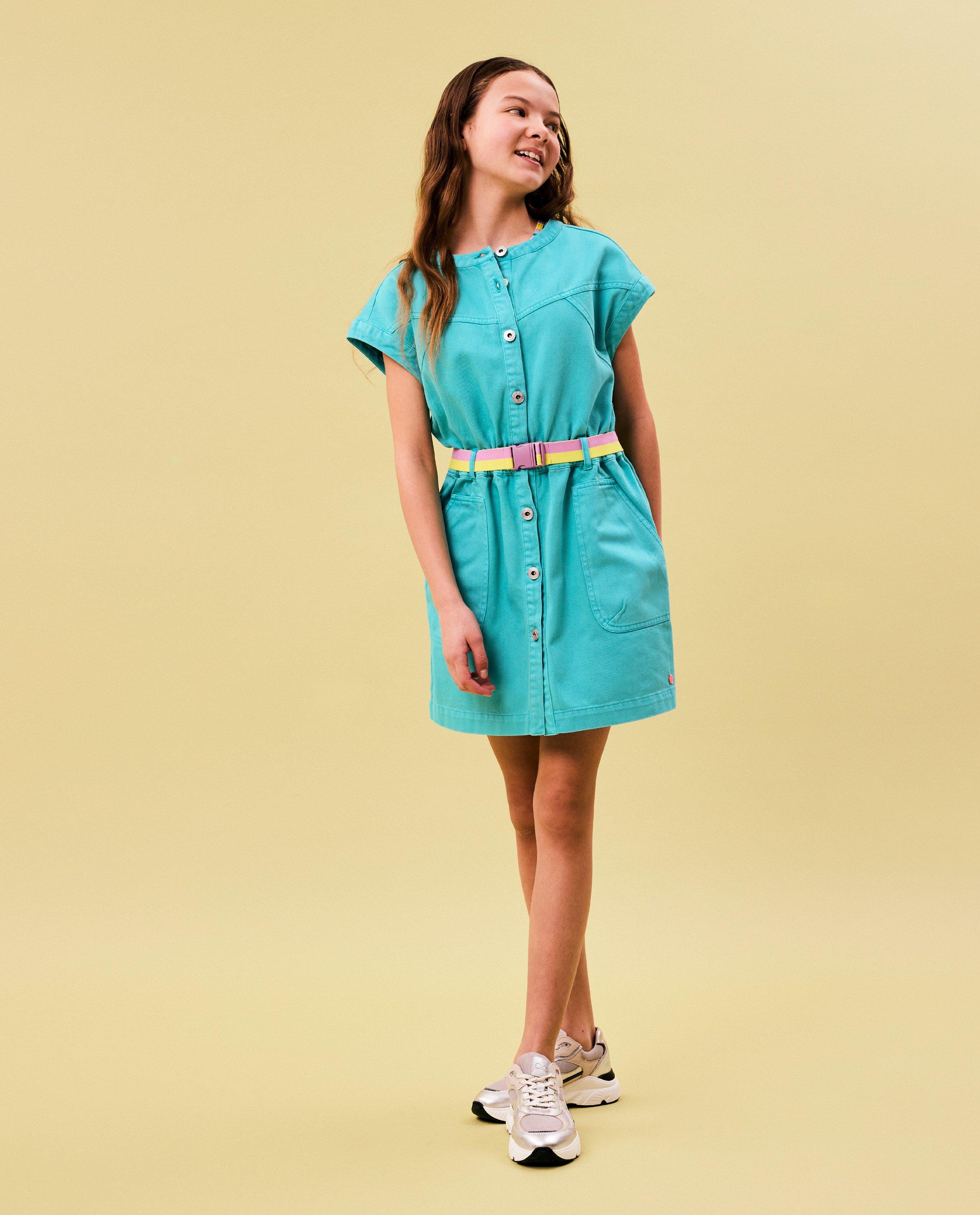 Robe en jeans avec ceinture - null - CKS