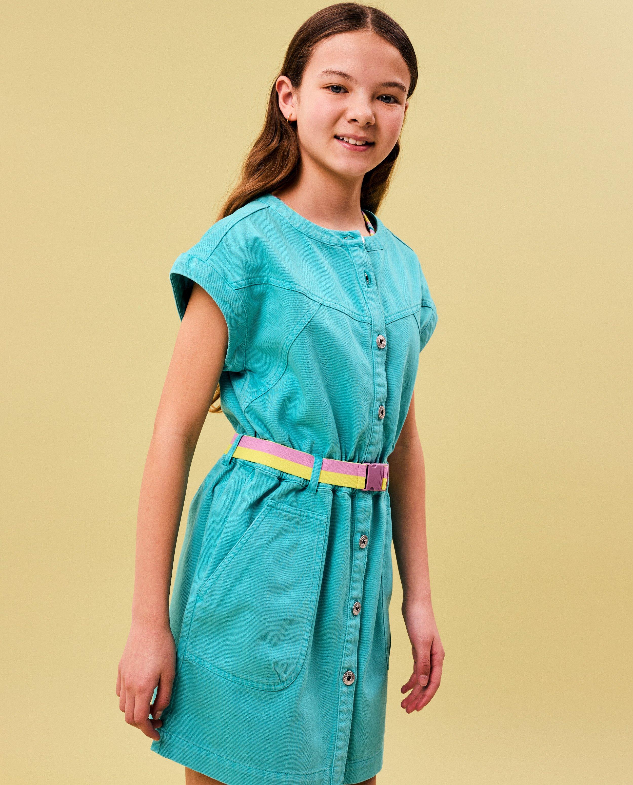 Robes - Robe en jean avec ceinture