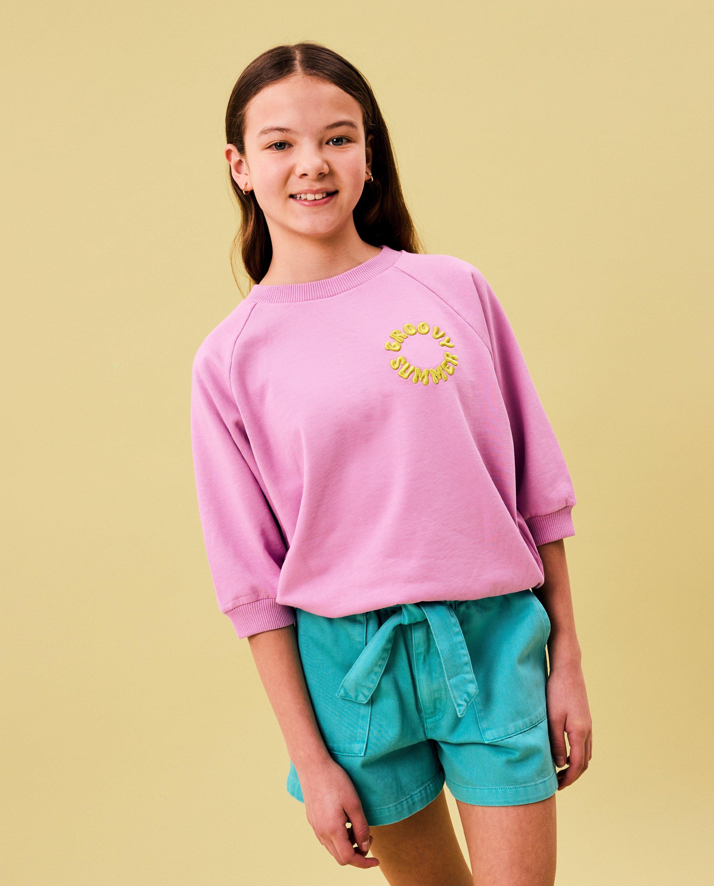 Sweater met geborduurd opschrift - null - CKS