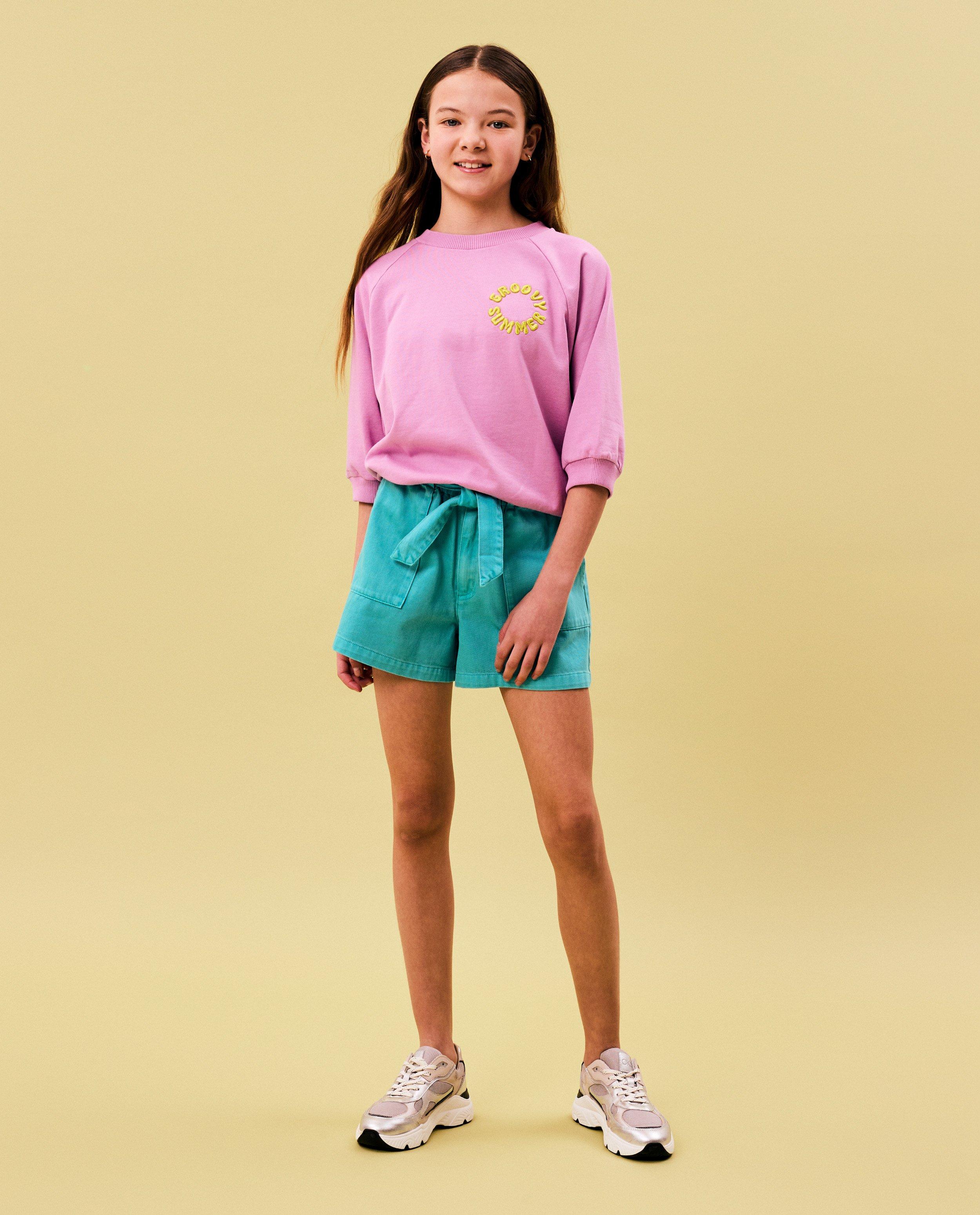 Sweaters - Sweater met geborduurd opschrift