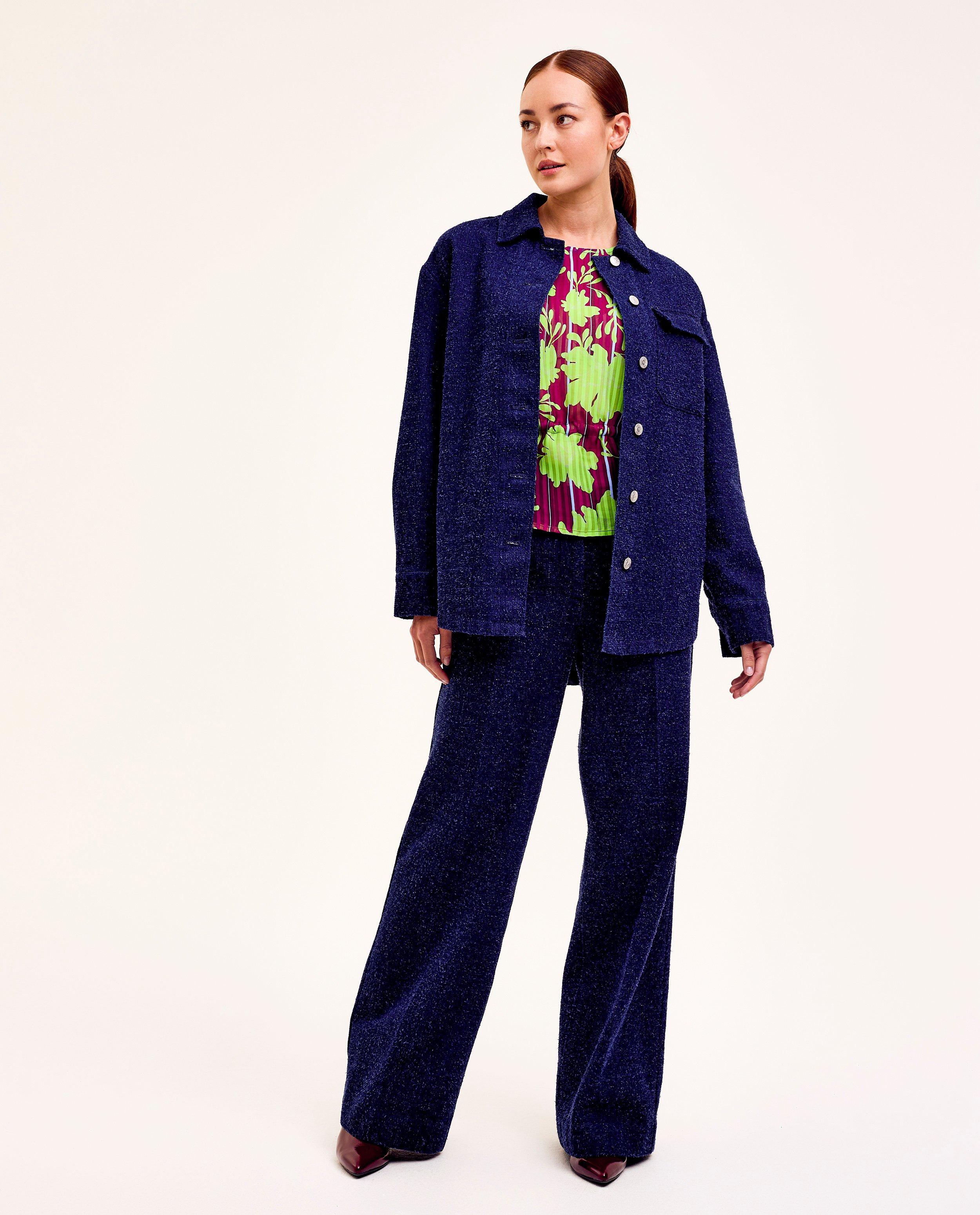 Blazers - Donkerblauw tweed vest