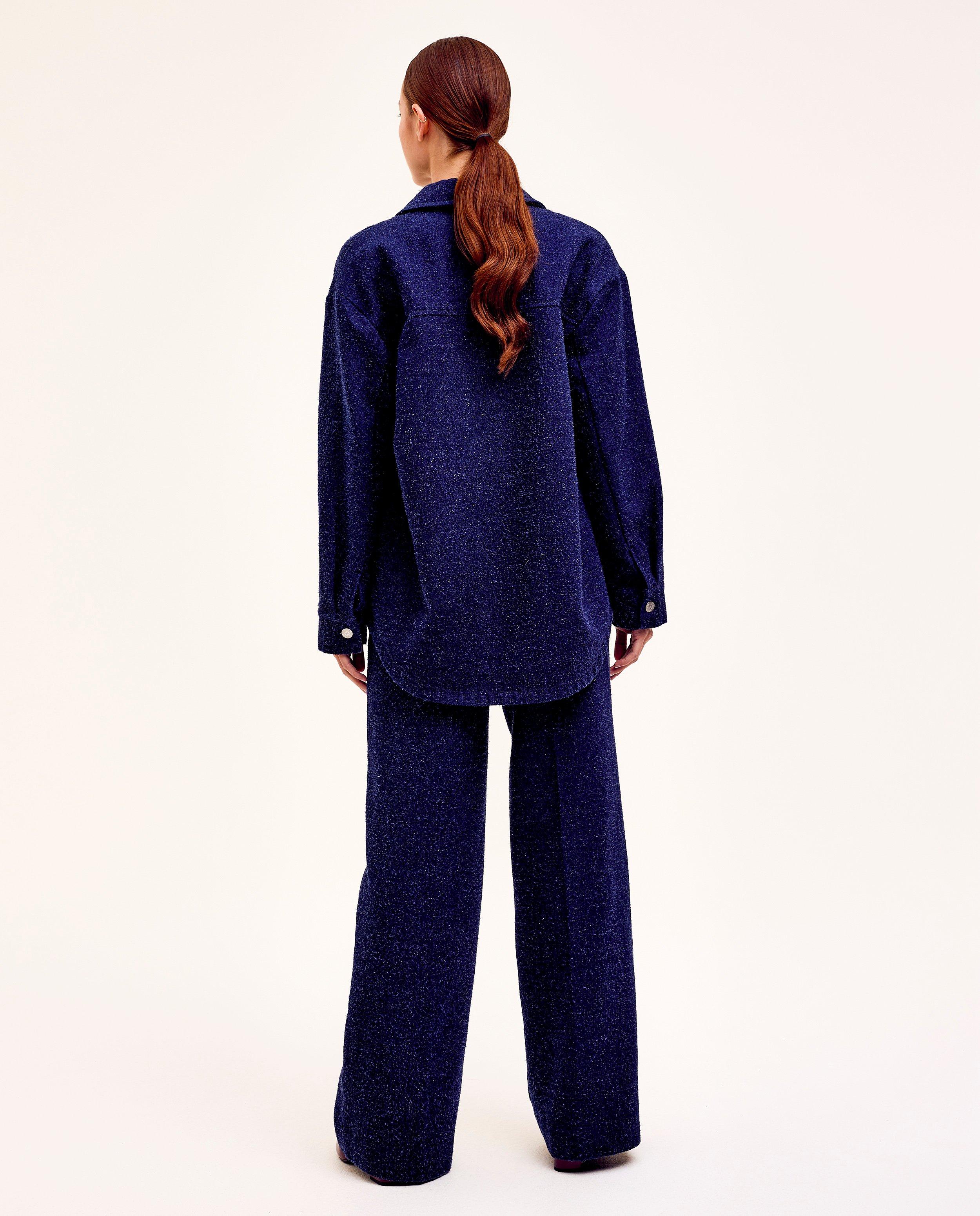 Blazers - Donkerblauw tweed vest