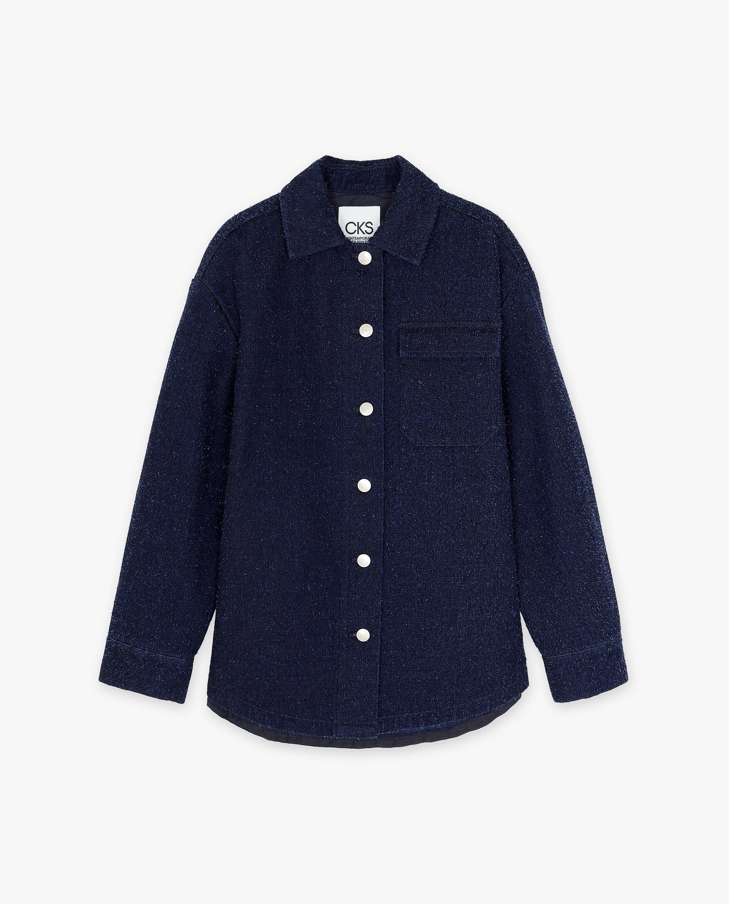 Blazers - Donkerblauw tweed vest