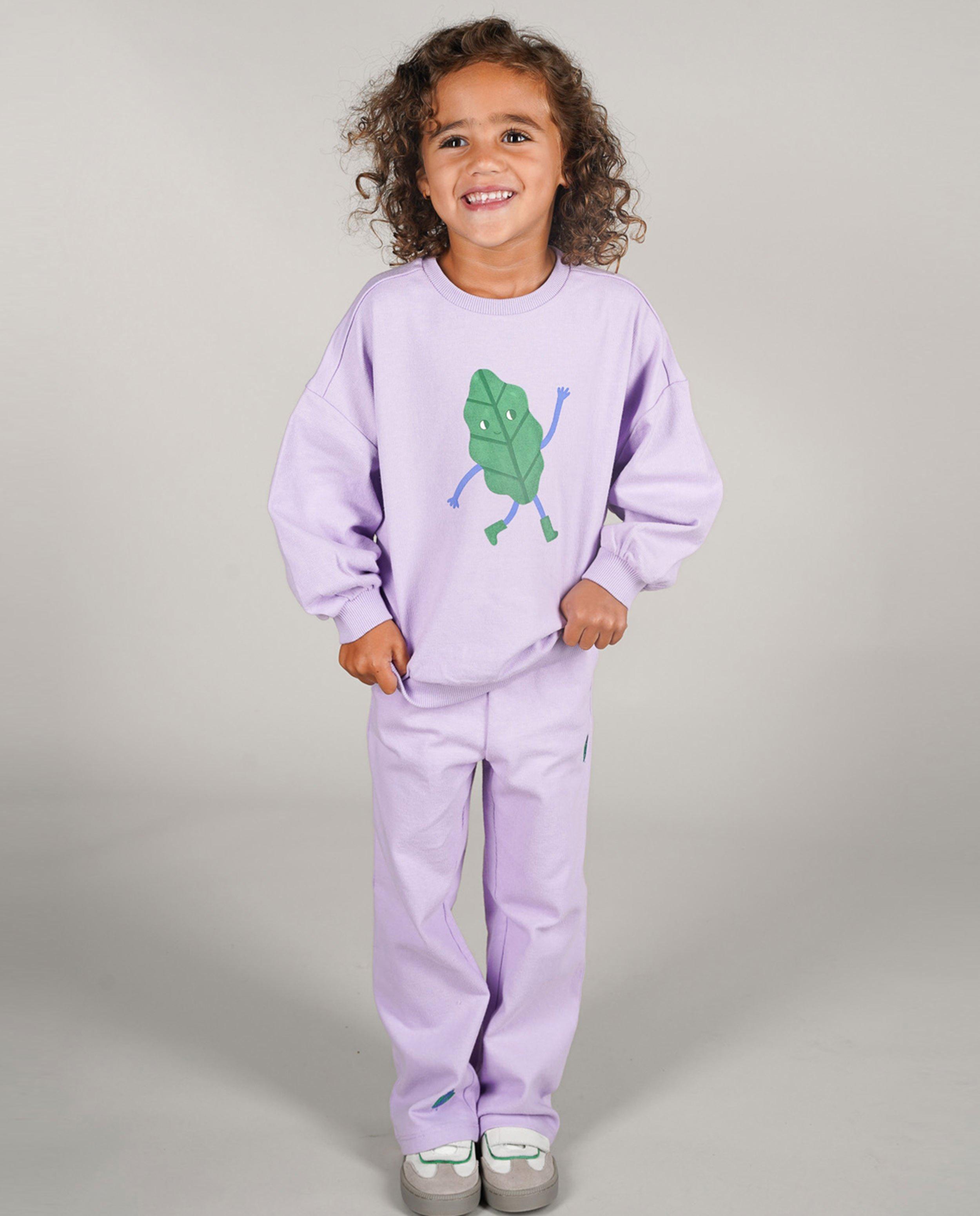 Sweater met print blaadje - Product Detail - lila - afbeelding nummer 1