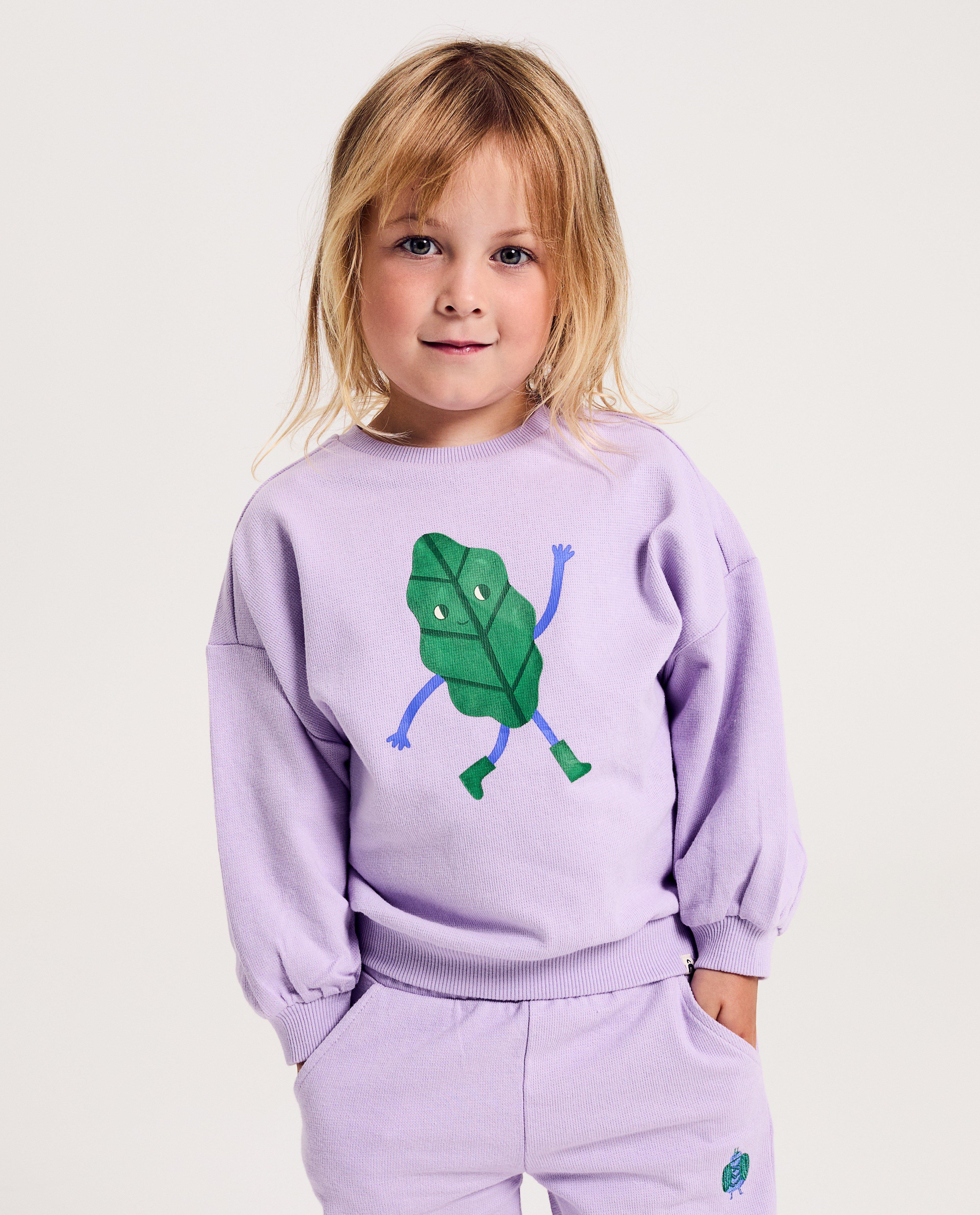 Sweater met print blaadje - Product Detail - lila - afbeelding nummer 2
