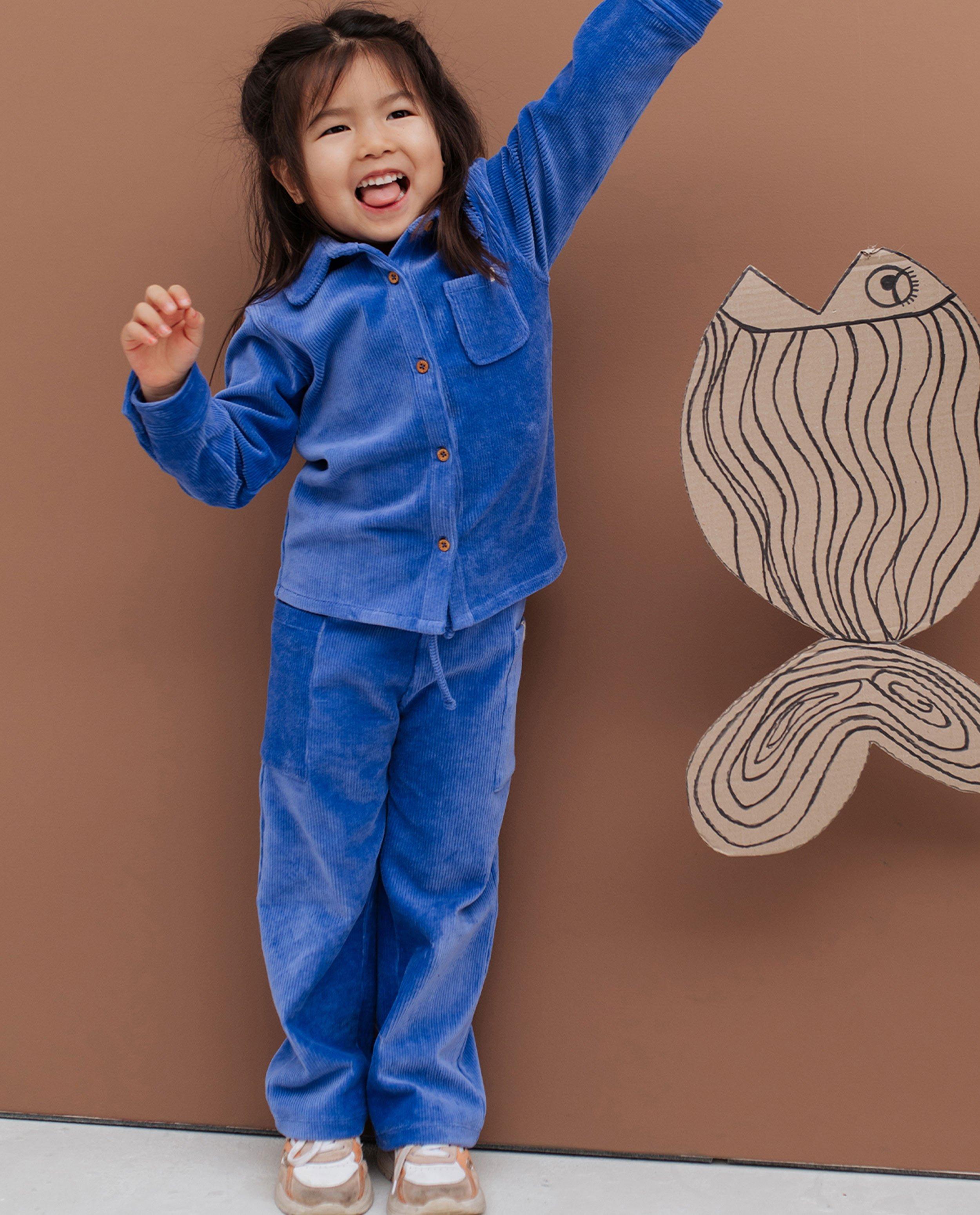 Paarse broek van ribfluweel - Product Detail - blauw - afbeelding nummer 1