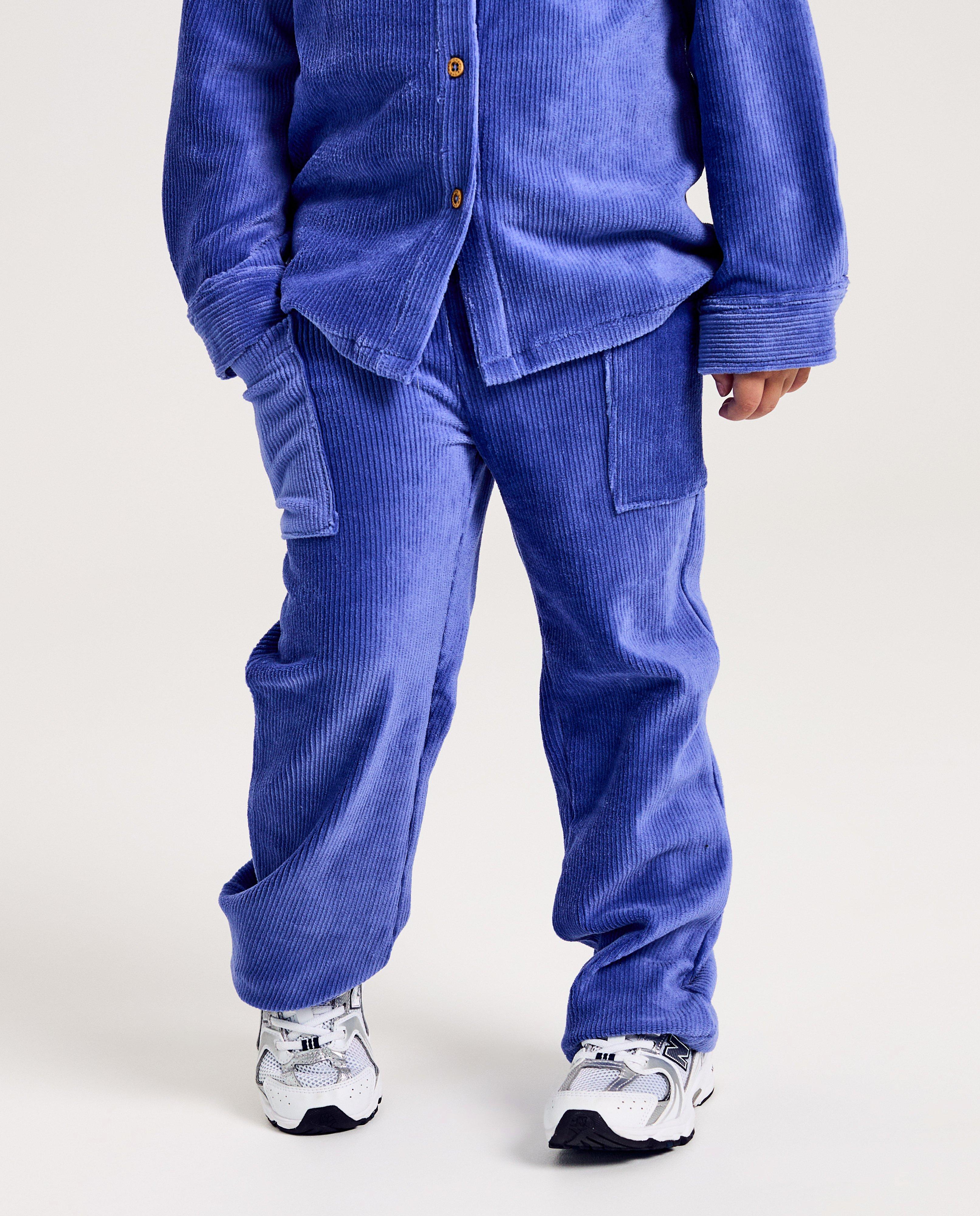 Pantalons - Pantalon mauve en velours côtelé