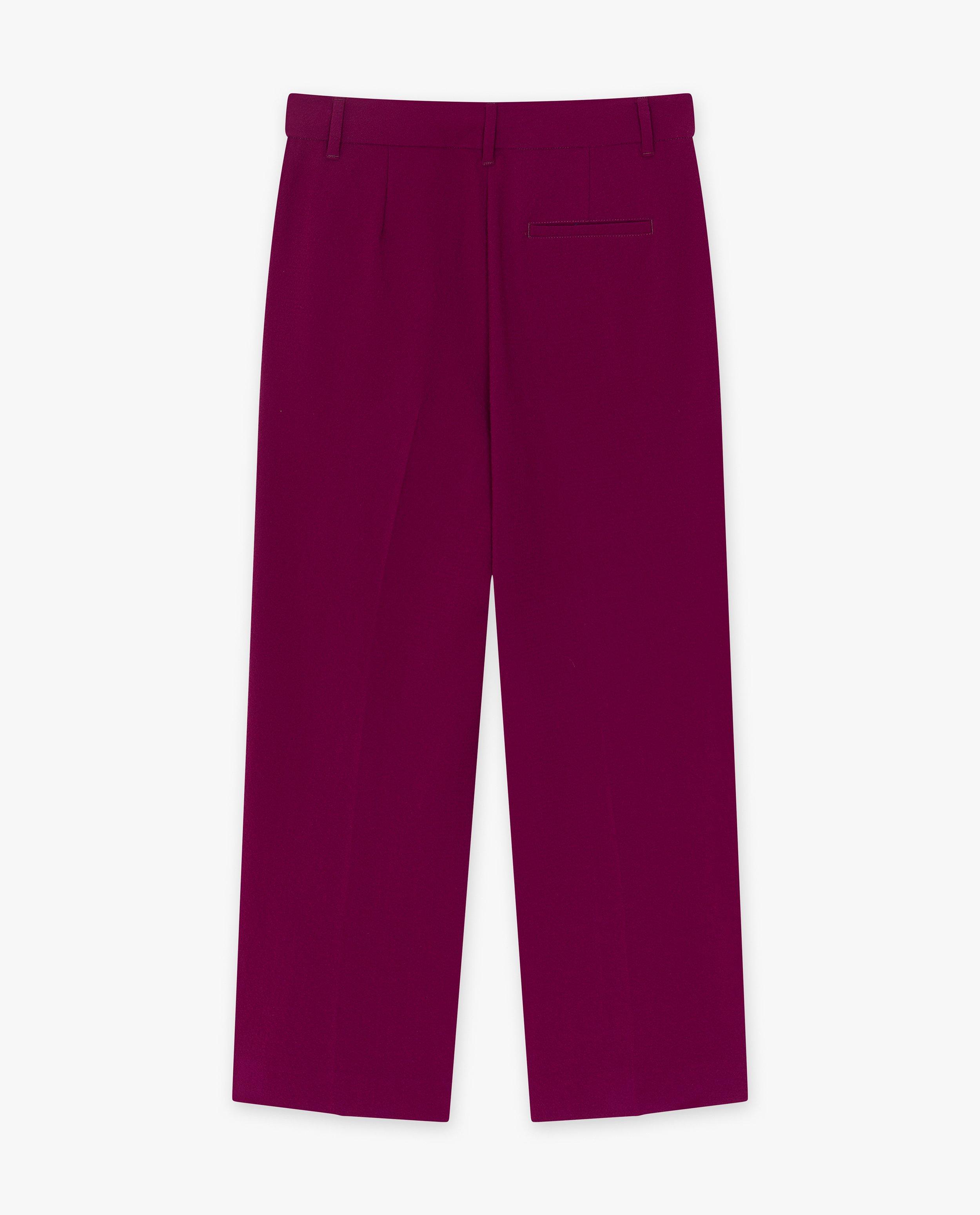 Broeken - Paarse geklede broek