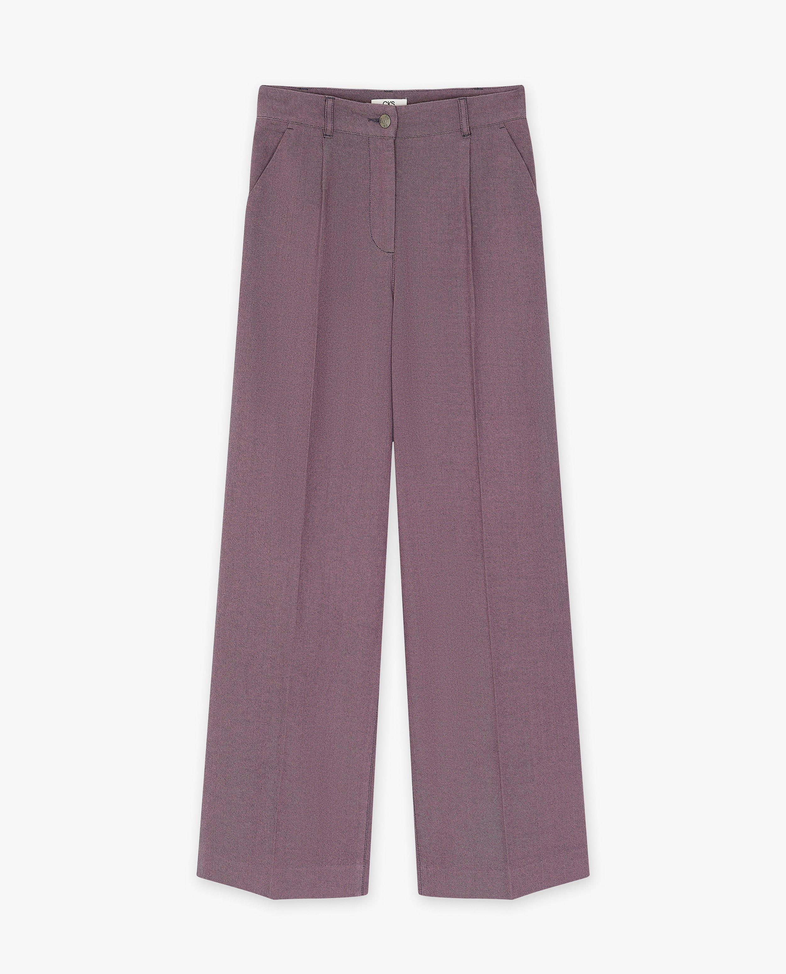 Jeans - Jeans mauve, coupe ample