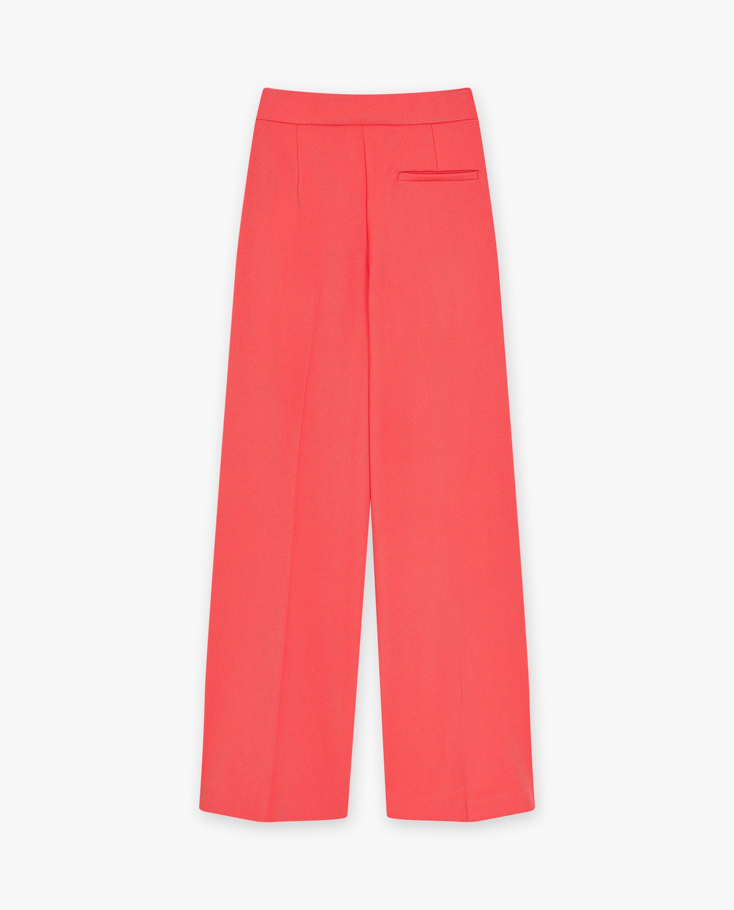 Broeken - Roze broek, wide fit