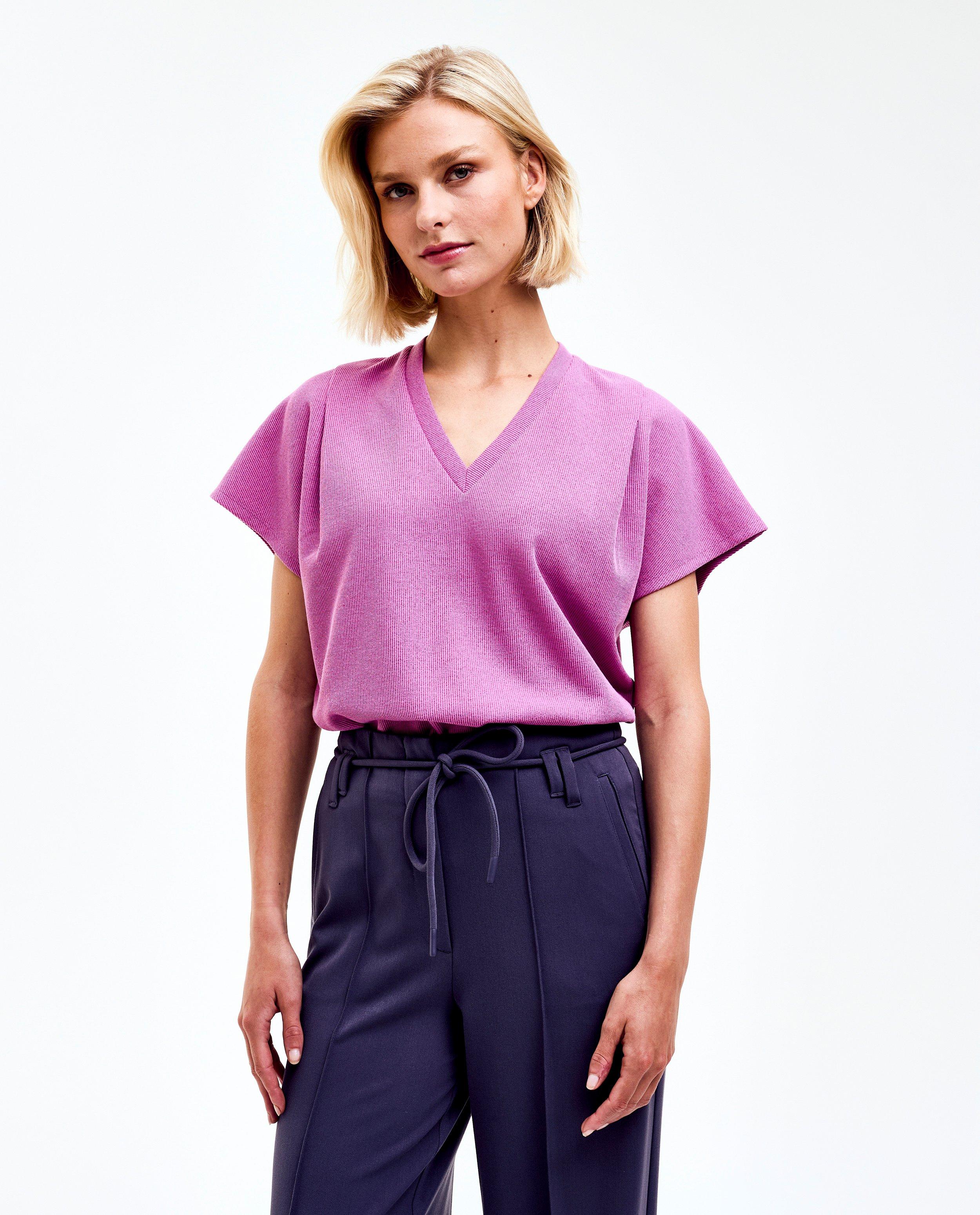 Roze T-shirt met glitter - null - CKS Dames
