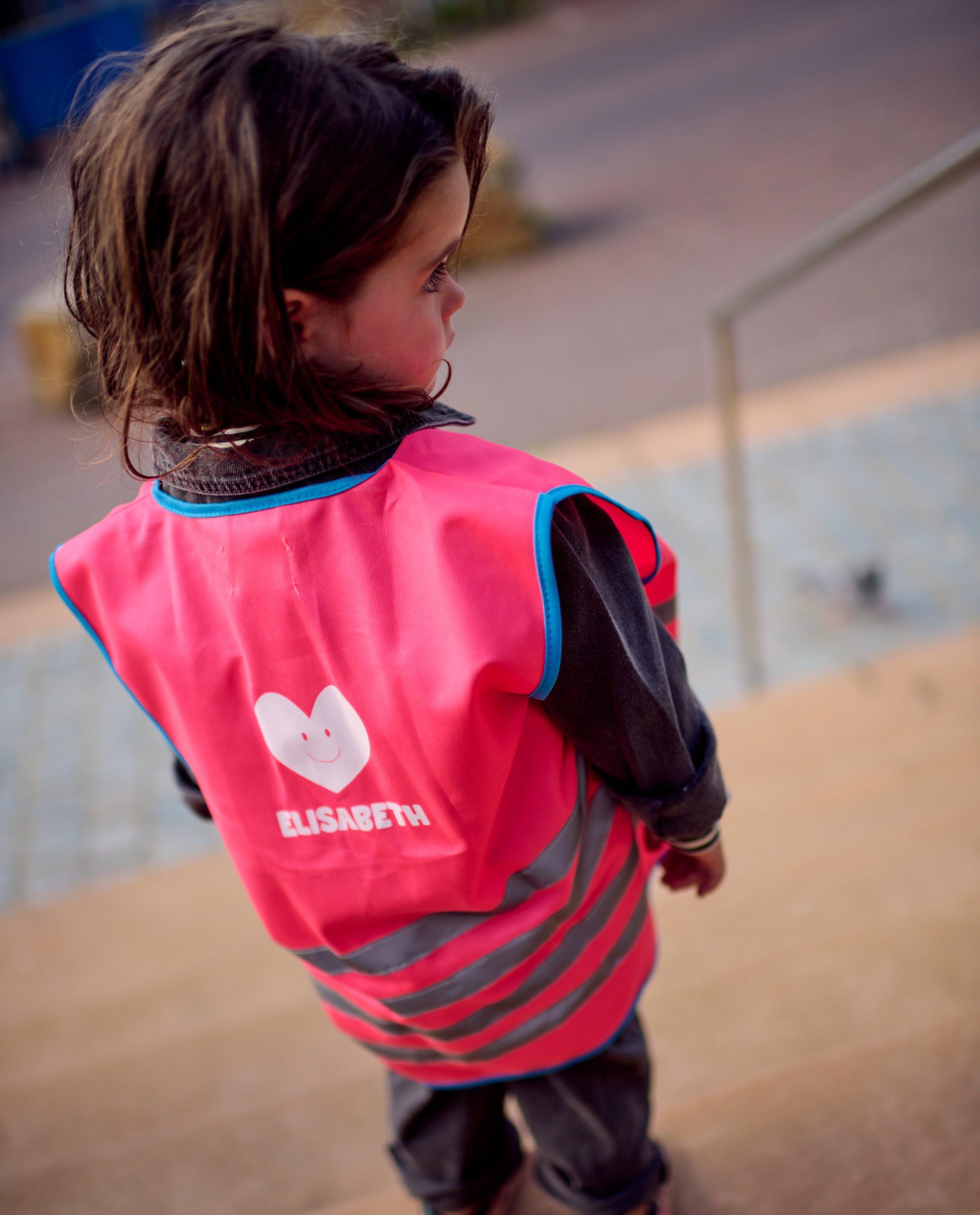 Gilet fluo personnalisable enfants Studio Unique JBC Belgique Belgique