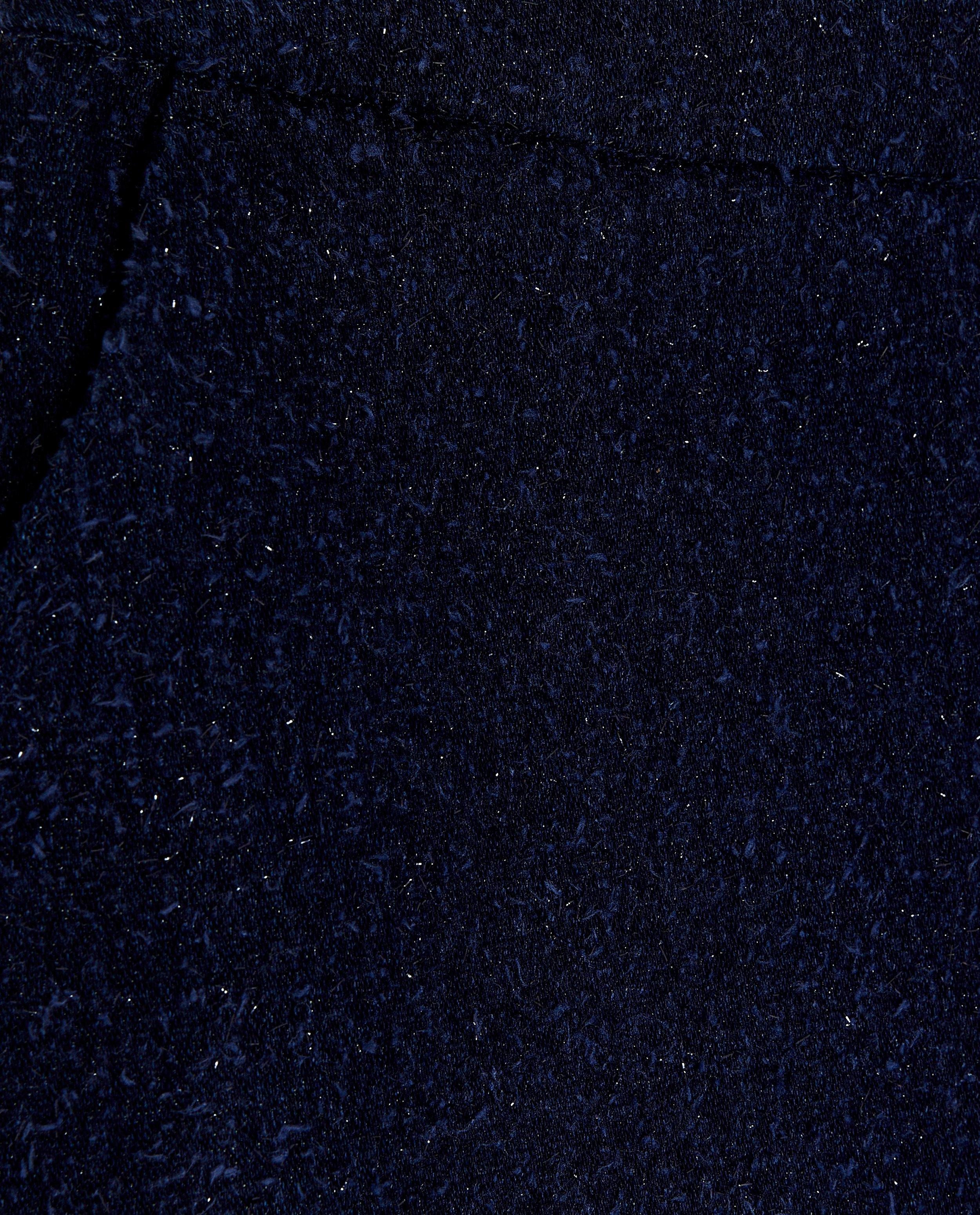 Rokken - Donkerblauwe tweed rok