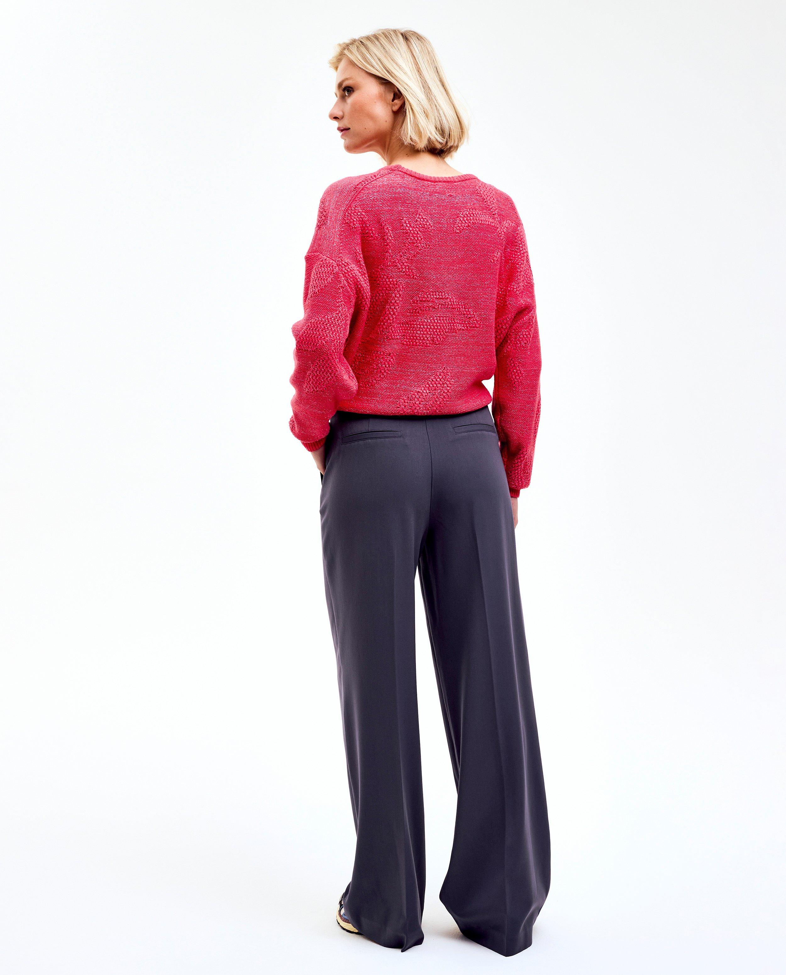 Broeken - Donkergrijze broek, wide fit