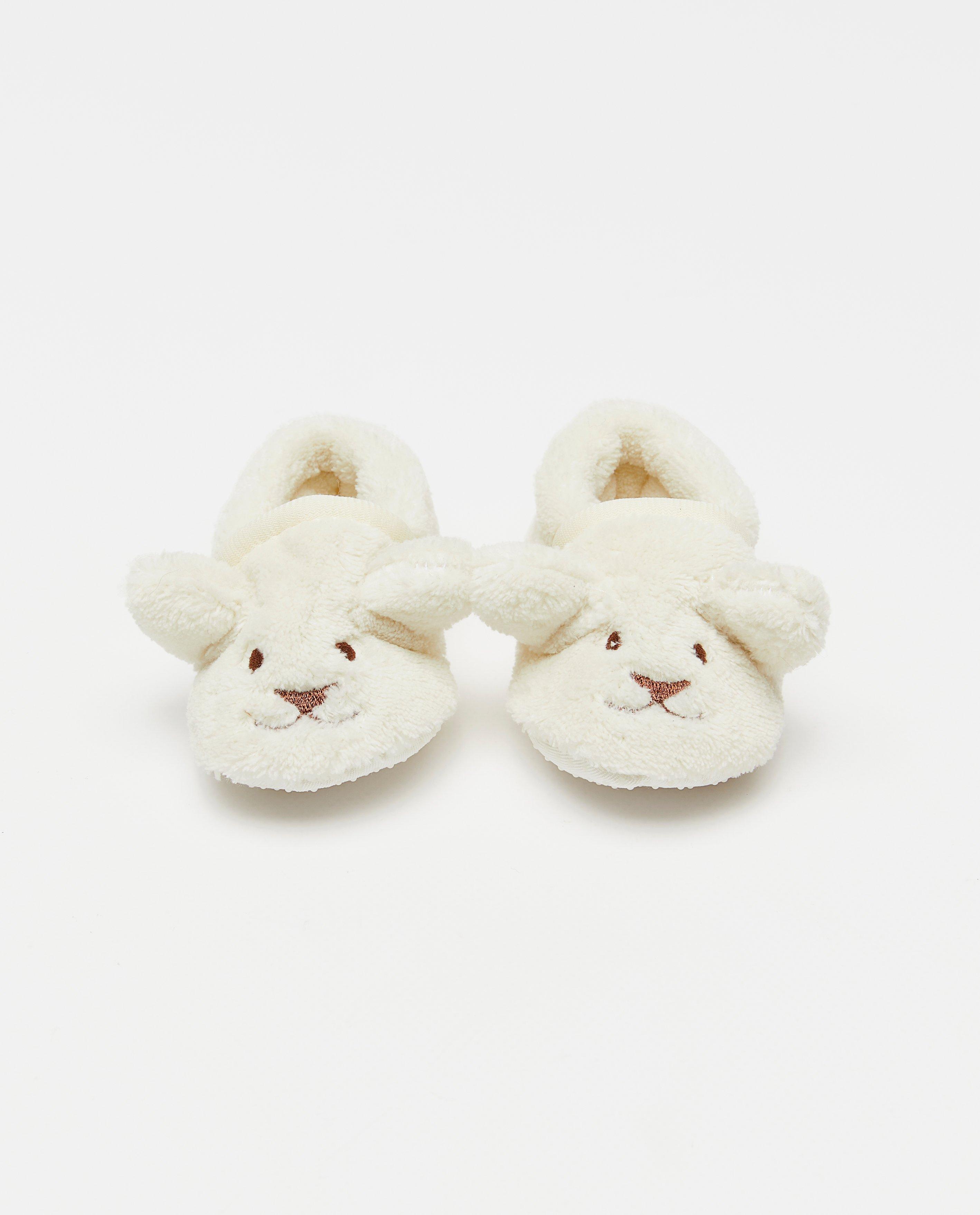 Pantoufles ours polaire avec antidérapants pour bébés - null - JBC