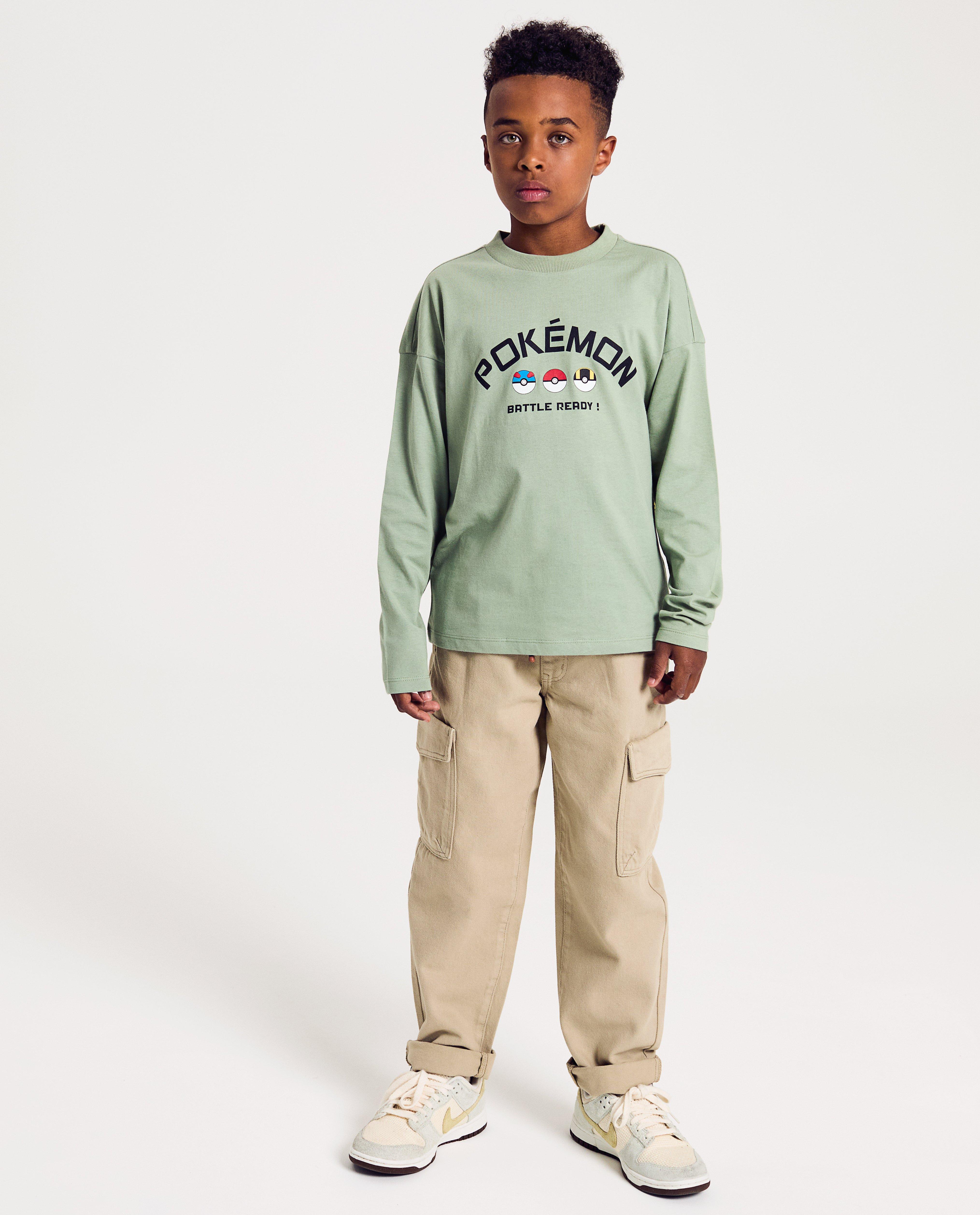 T-shirts - Longsleeve met Pokémon-print