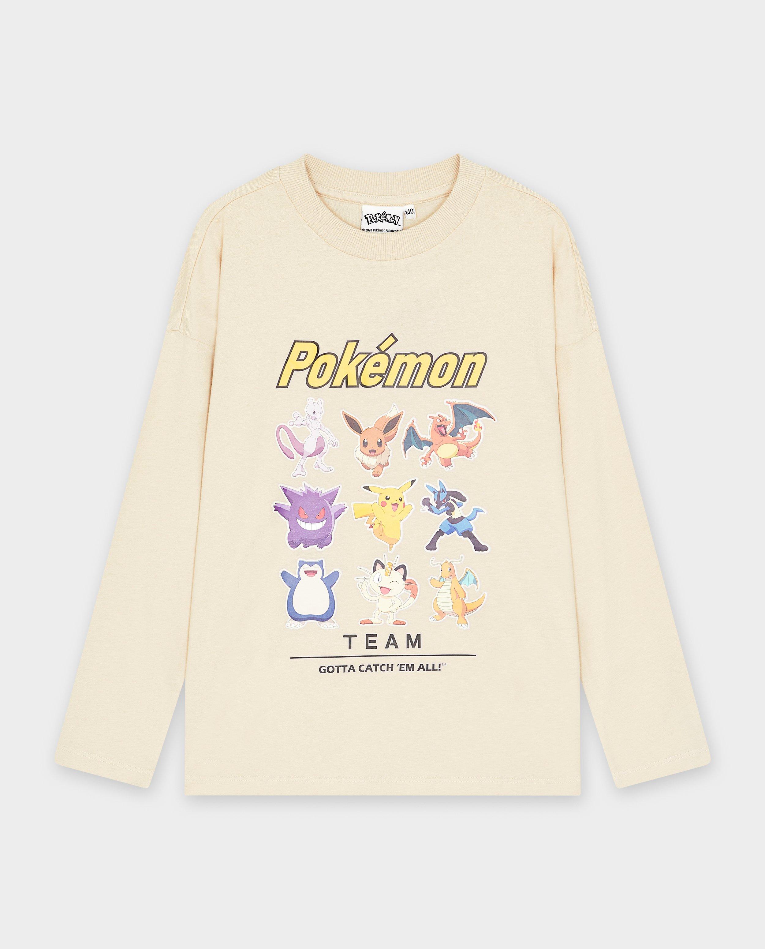 T-shirts - Longsleeve met Pokémon-print