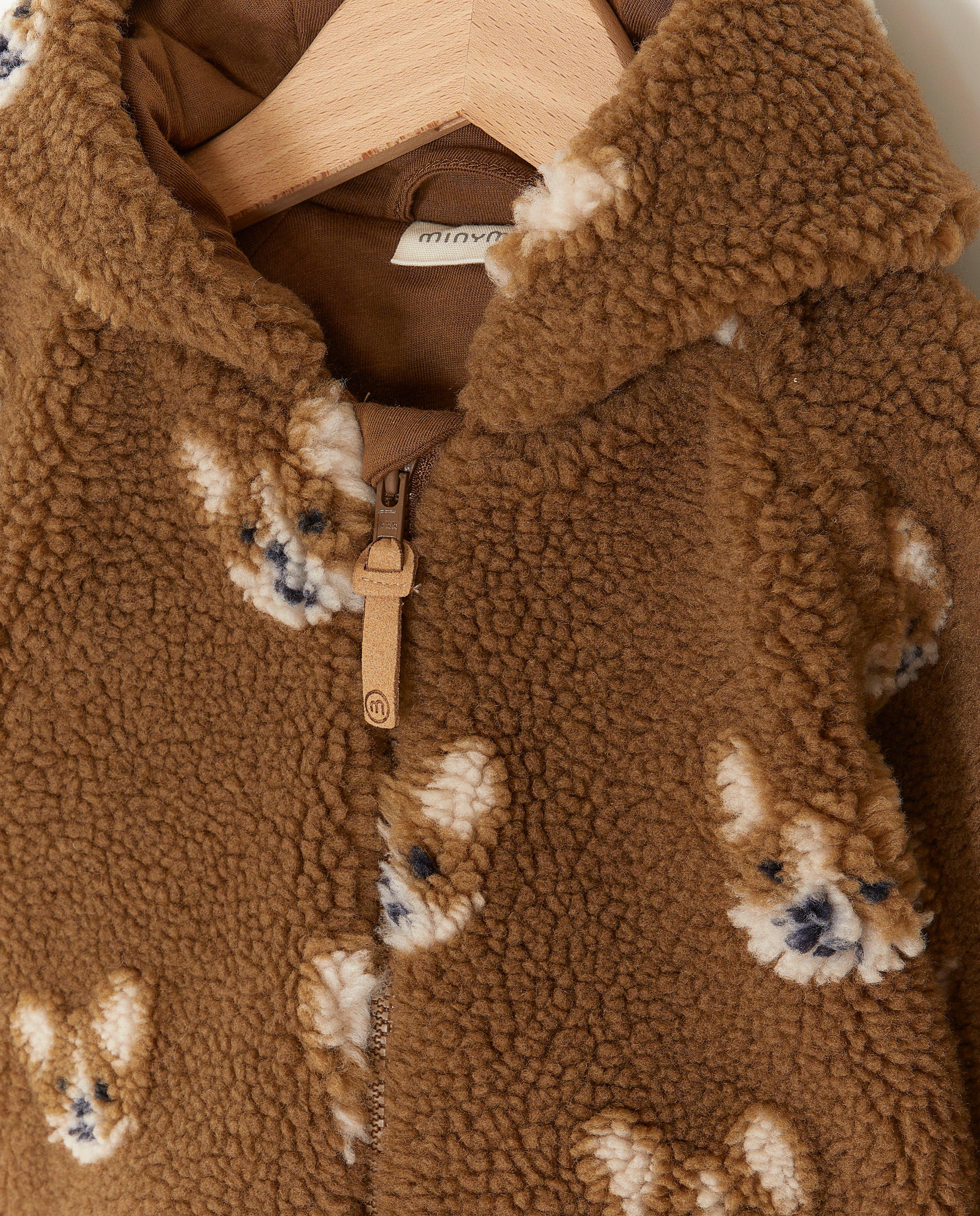 Teddy jas met hondenprint - Product Detail - bruin - afbeelding nummer 3