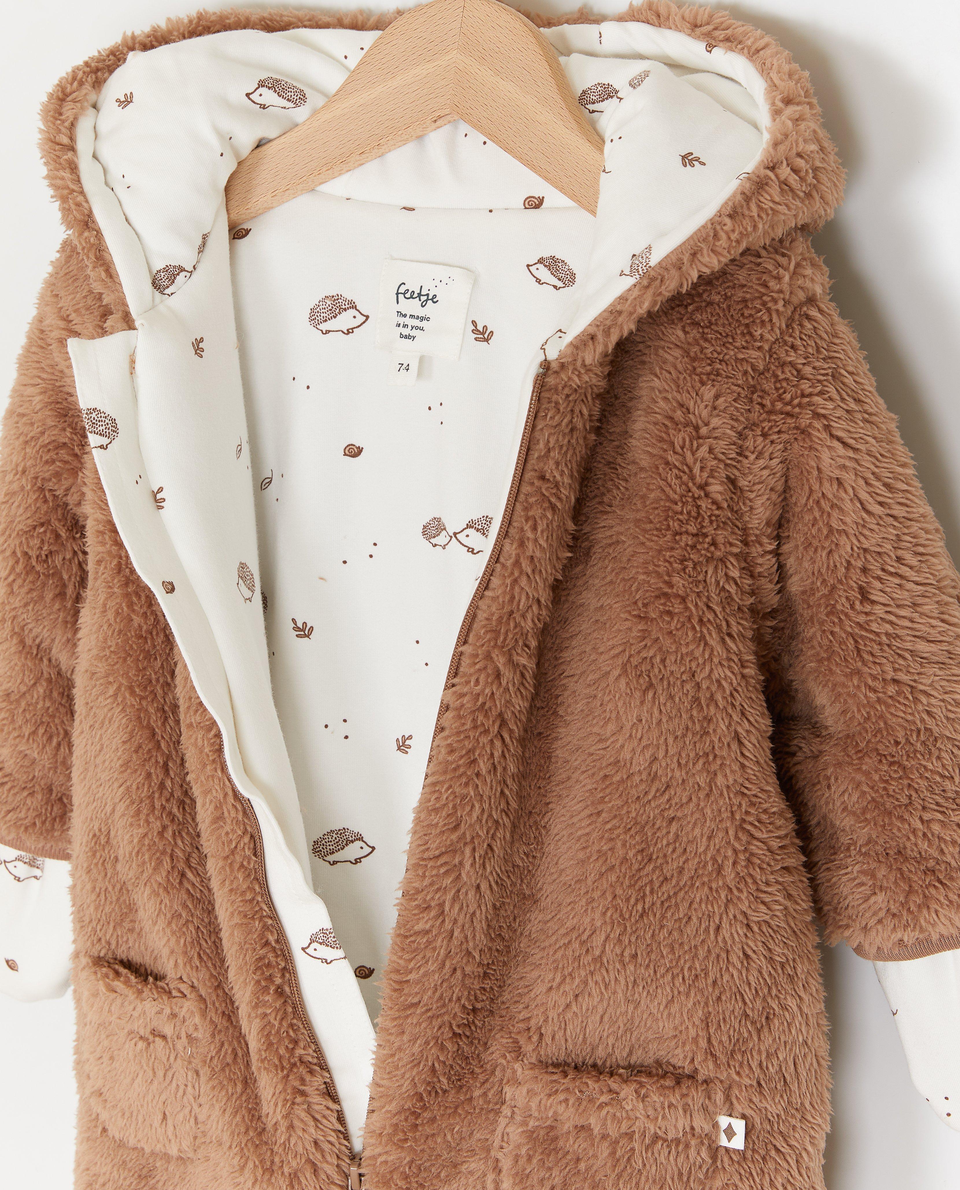 Jumpsuit - Teddy onesie met voetjes