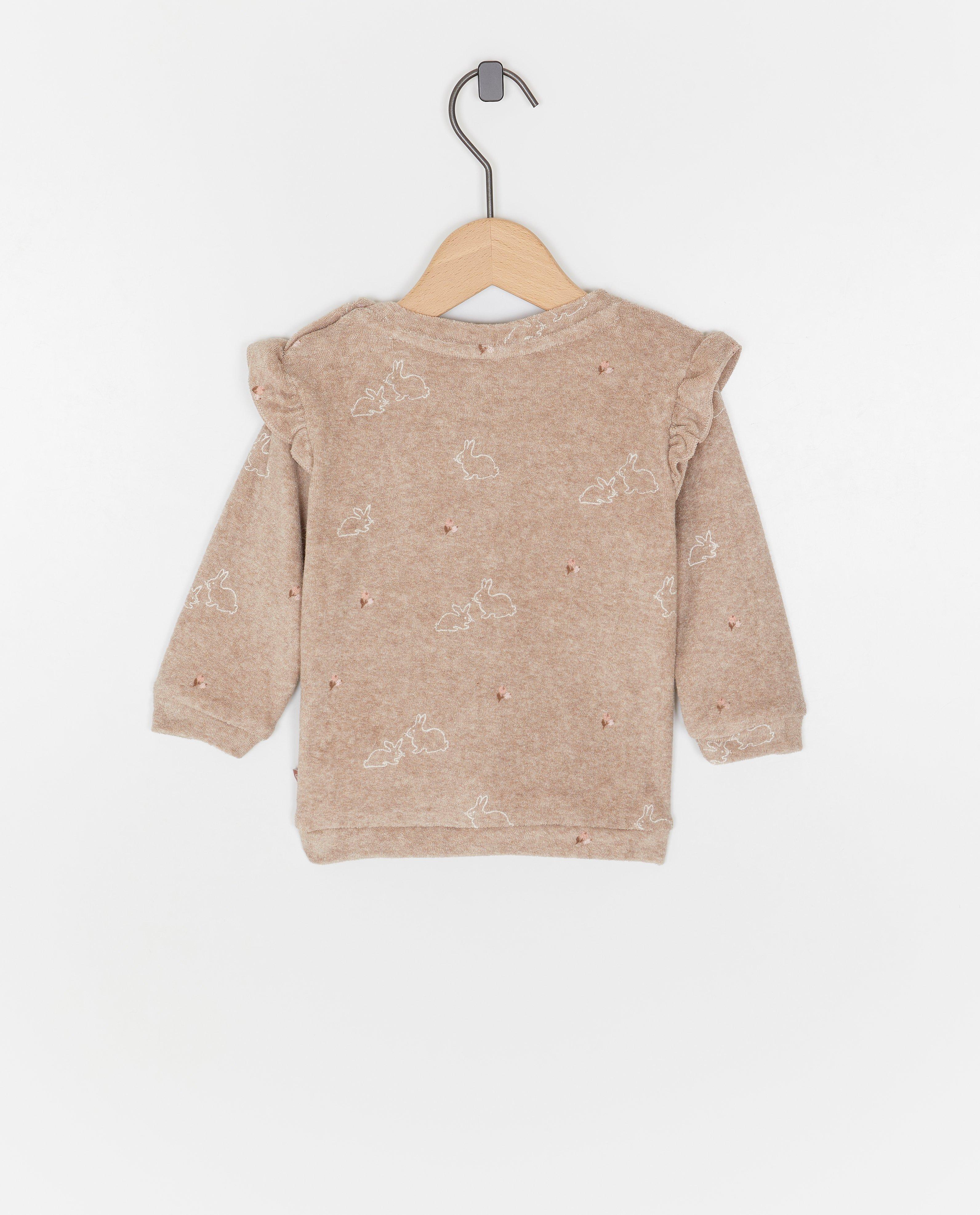 Sweats - Sweat en éponge à imprimé à lapins