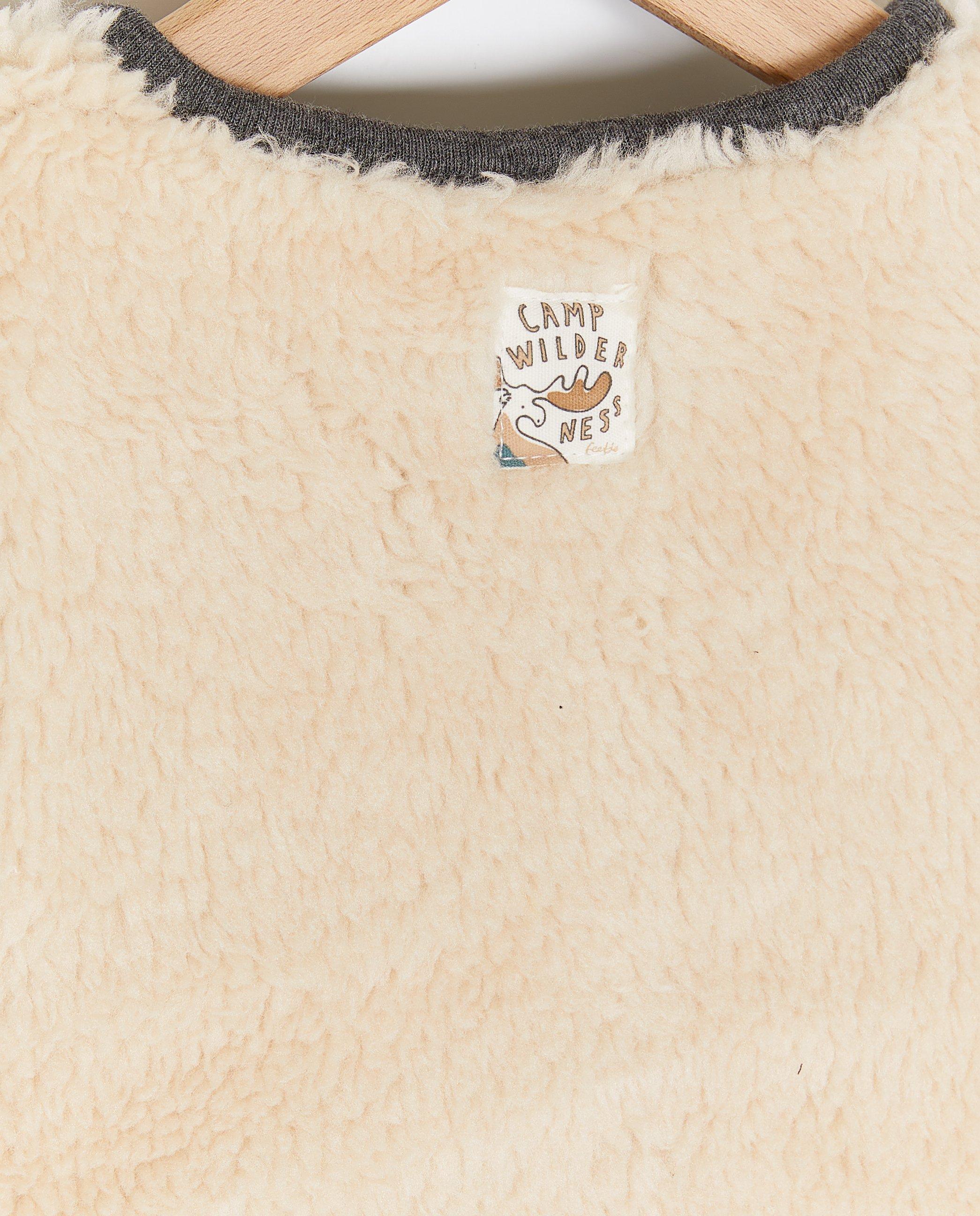 Cardigan - Omkeerbaar vest met teddy