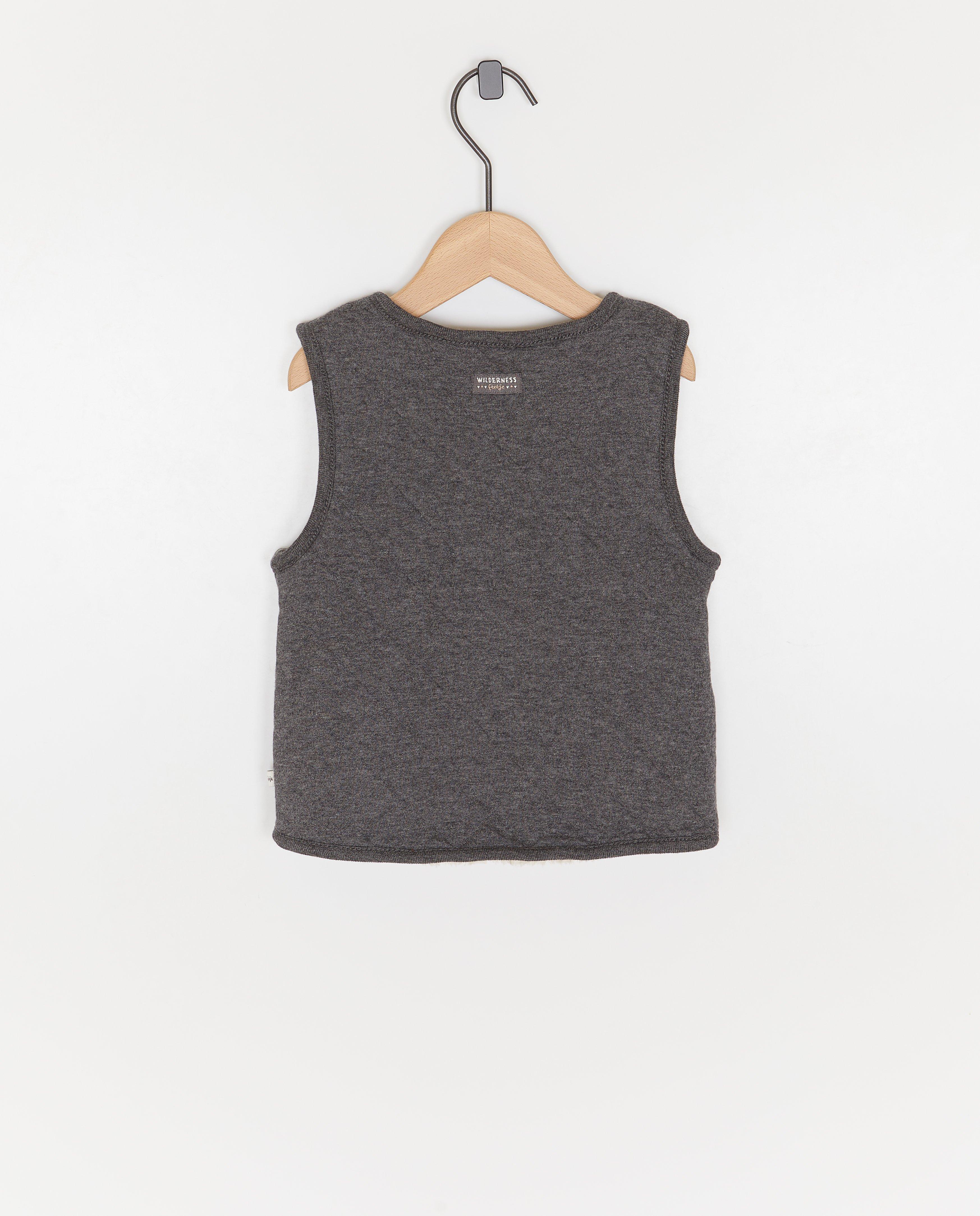 Cardigan - Omkeerbaar vest met teddy