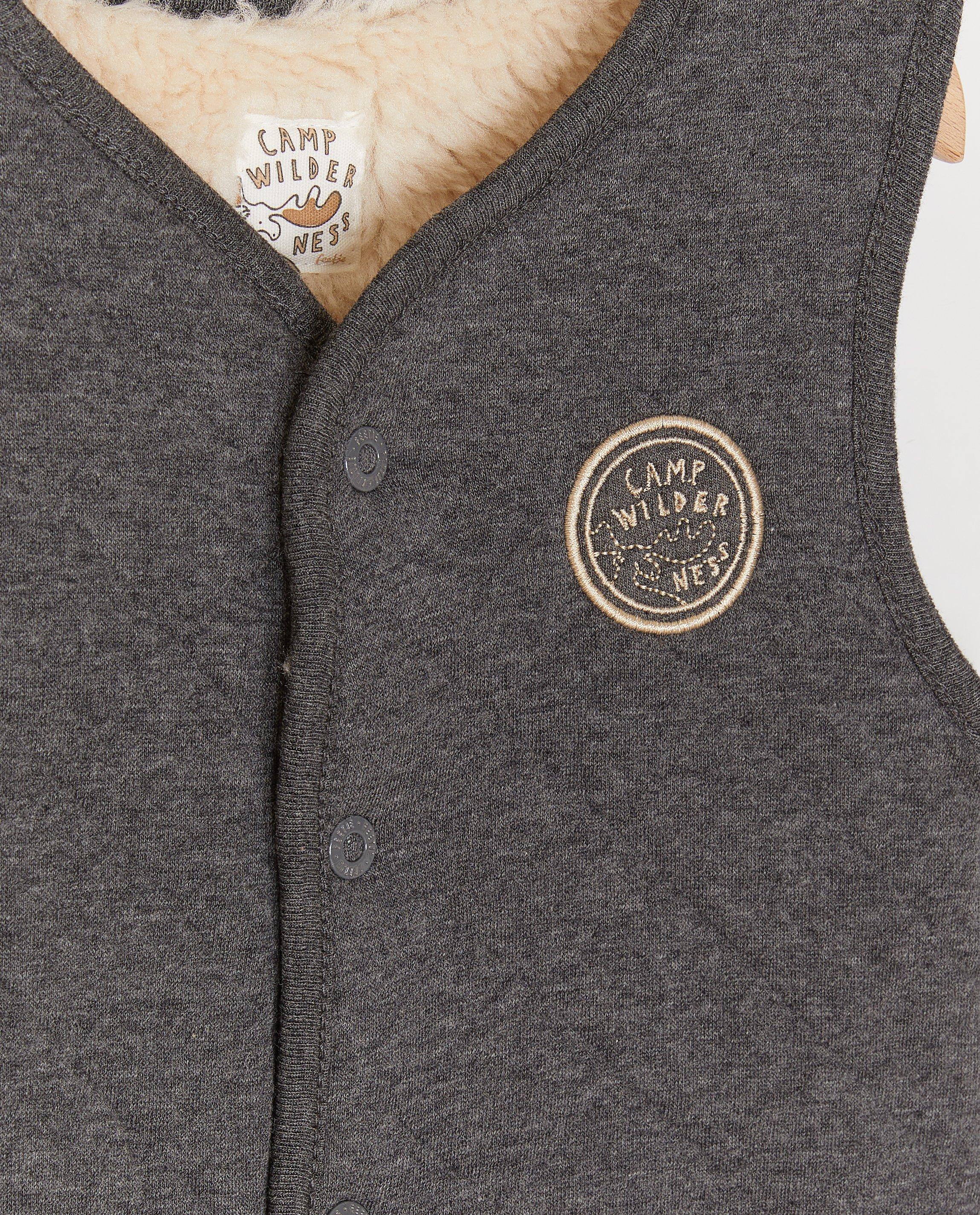 Cardigan - Omkeerbaar vest met teddy