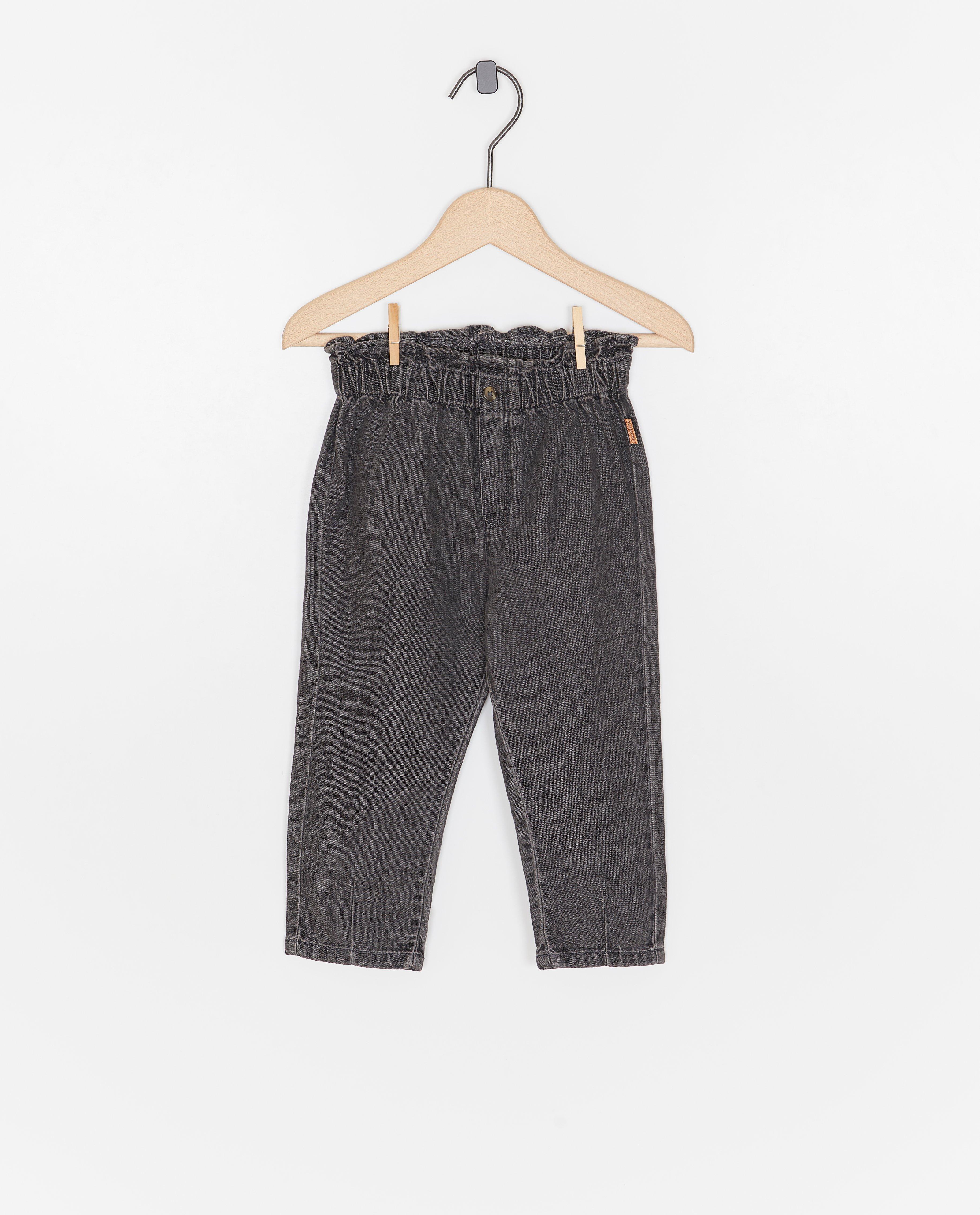 Donkergrijze jeans, relaxed fit - null - Noppies