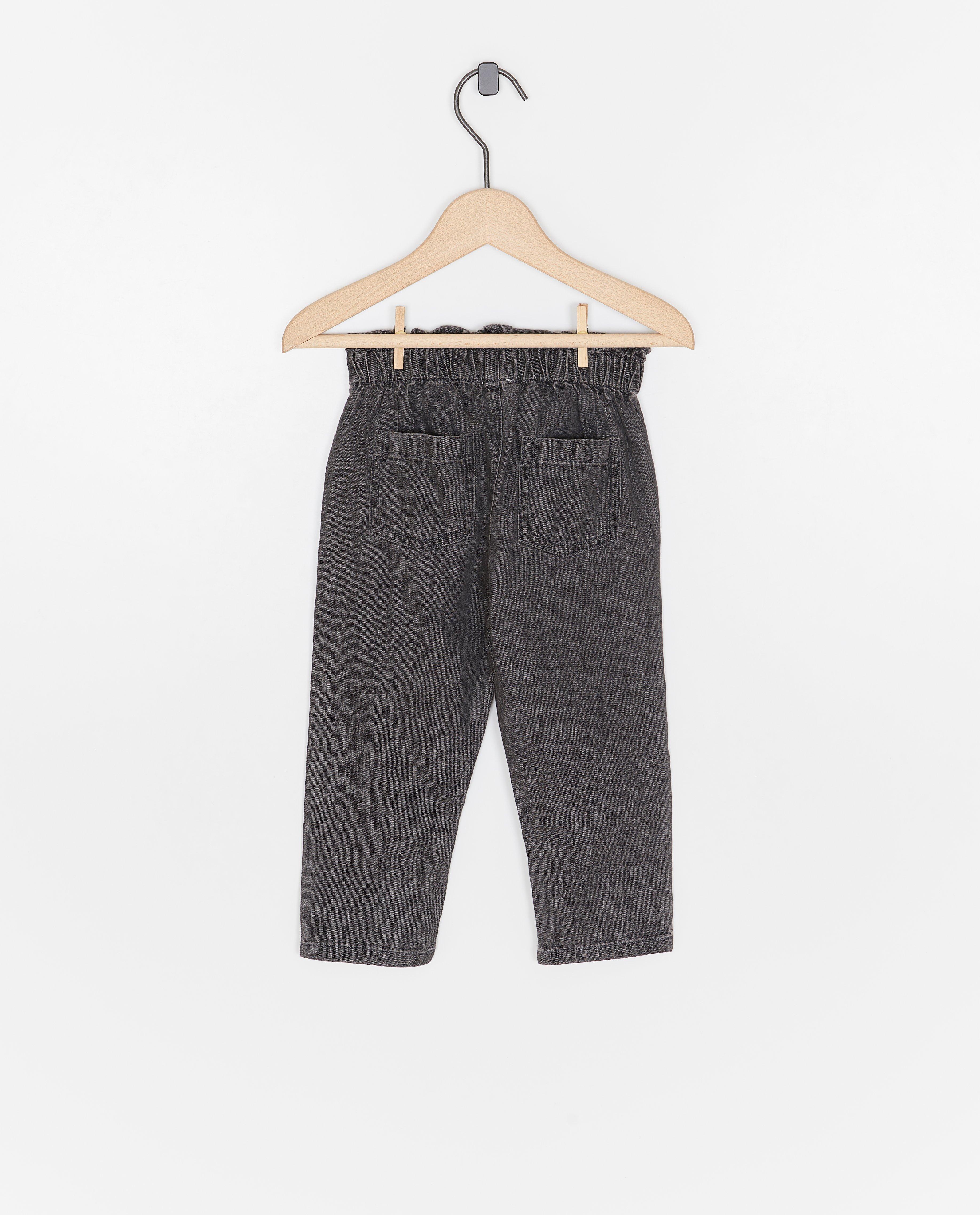 Jeans - Donkergrijze jeans, relaxed fit