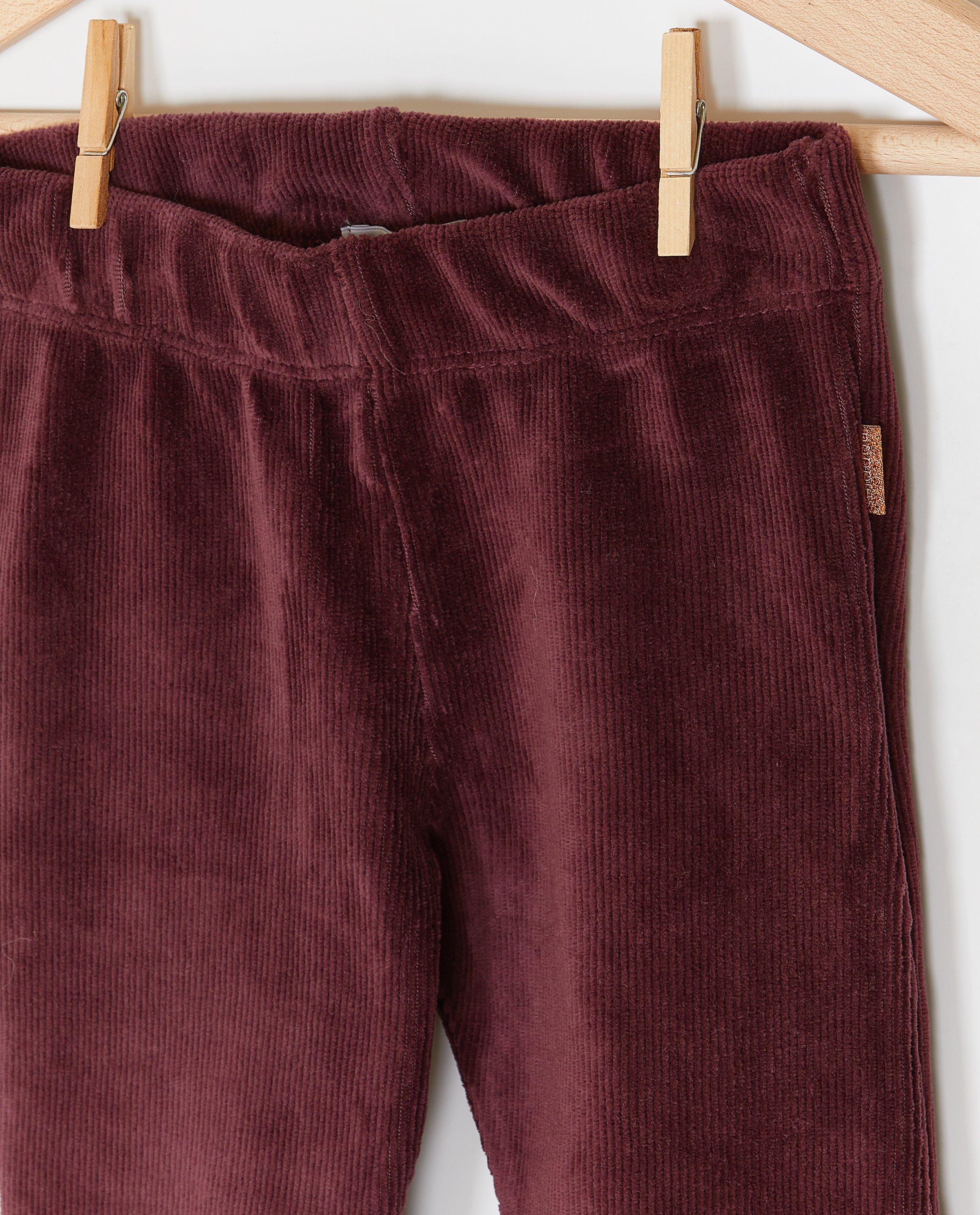Leggings - Legging van ribfluweel