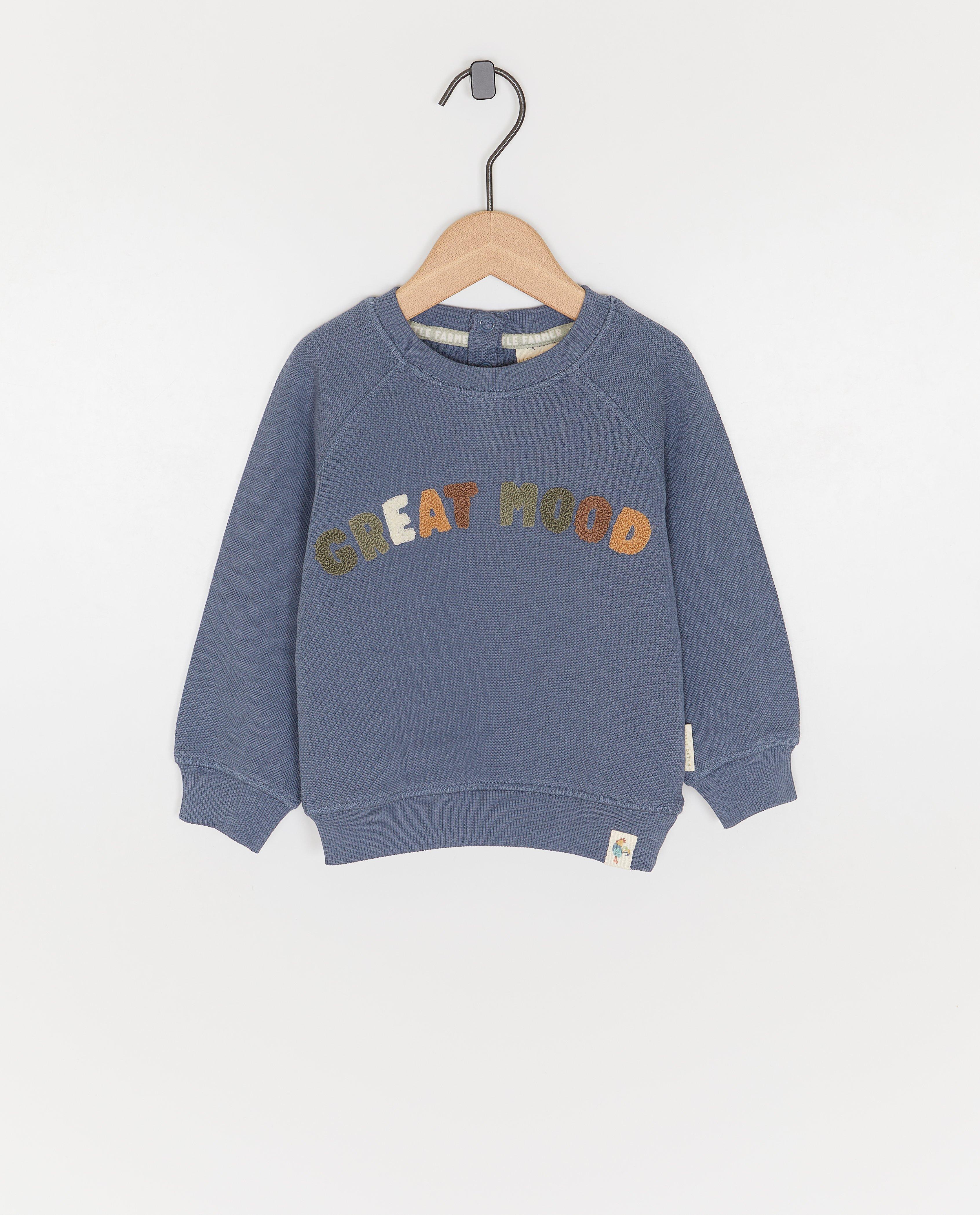 Sweater met opschrift - null - Little Dutch