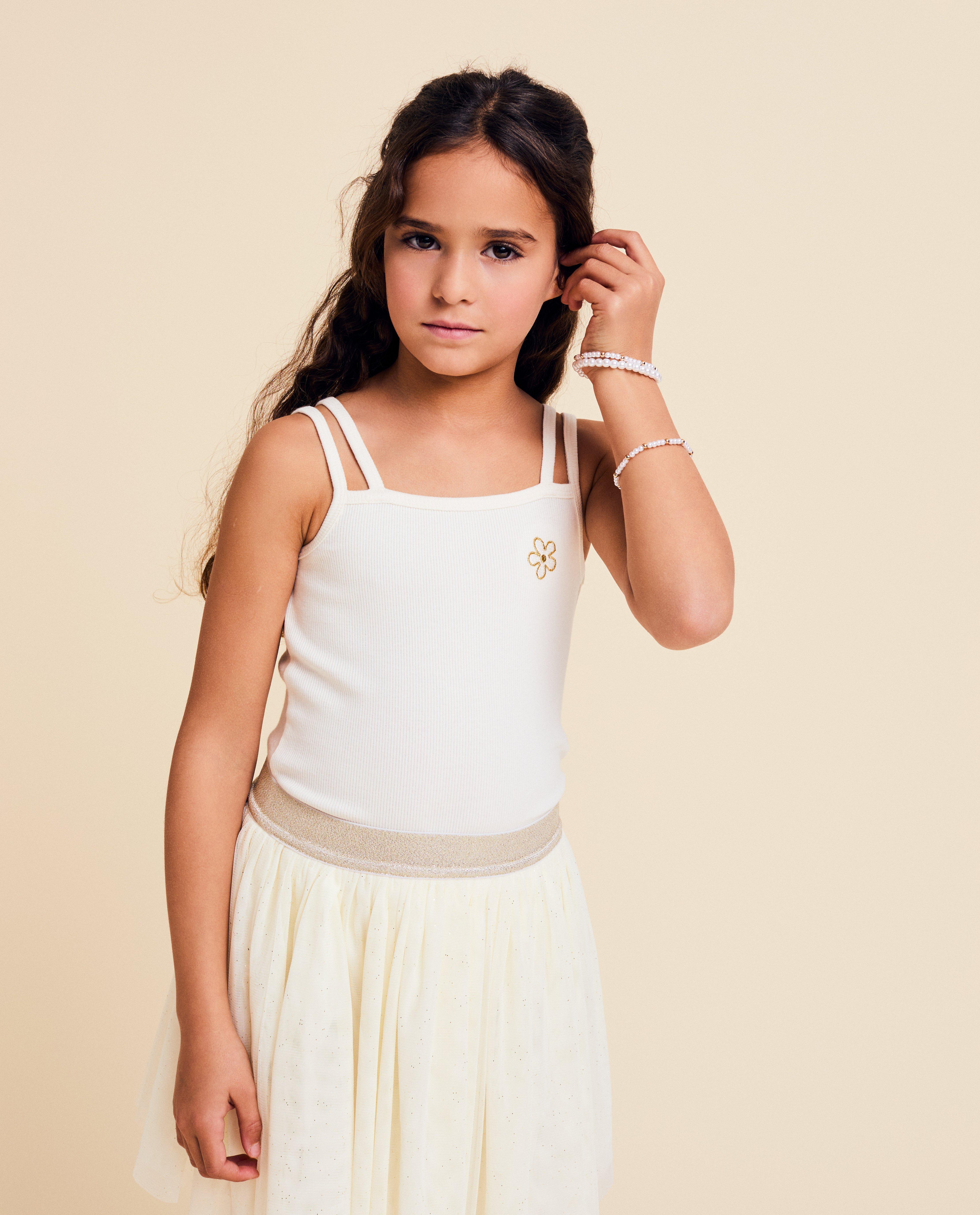 Top met geborduurde bloem, Special occasions - null - Milla Star