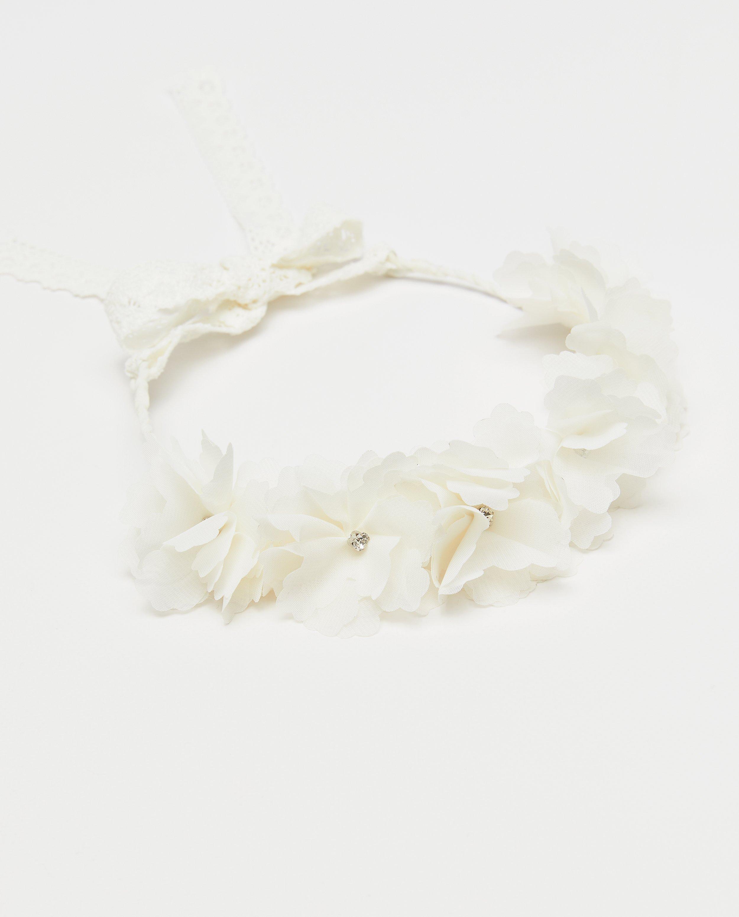 Breigoed - Diadeem met mesh bloemen, Special occasions