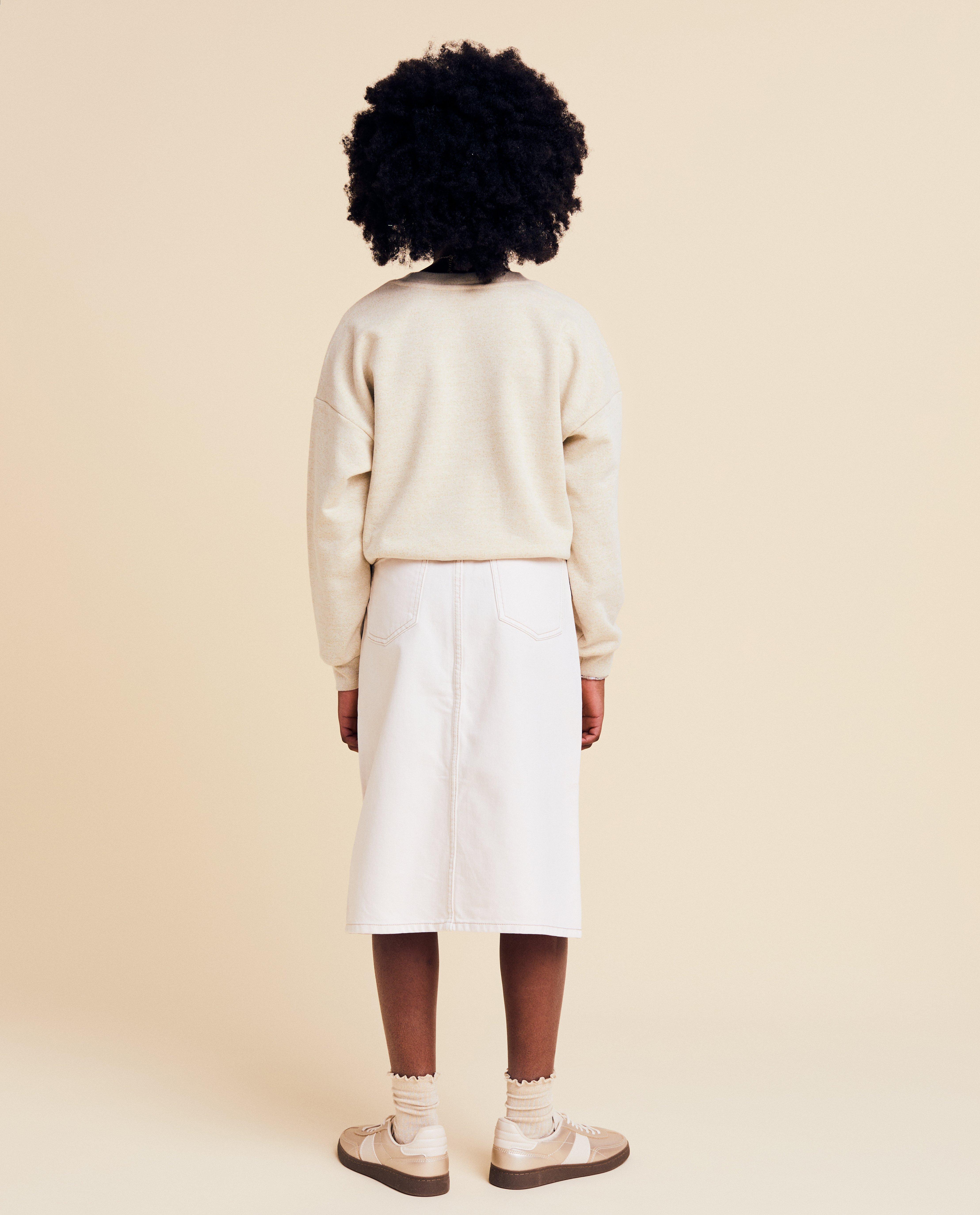 Jupes - Jupe beige en jeans, Special occasions