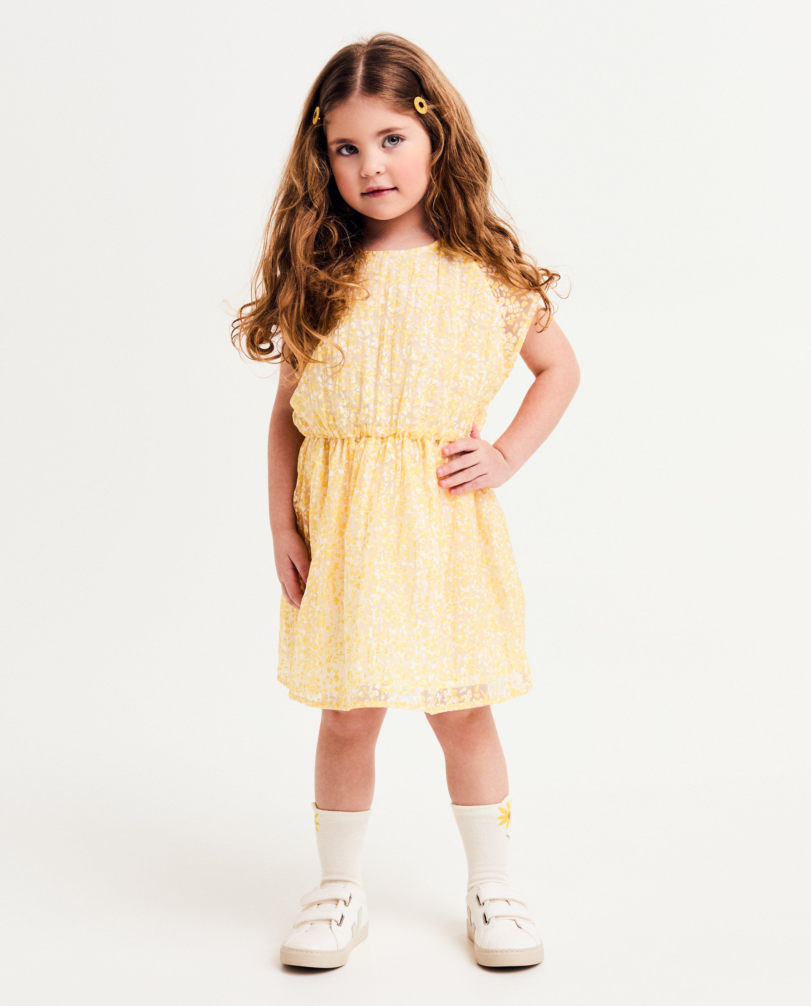 Kleedjes - Mesh jurk met print