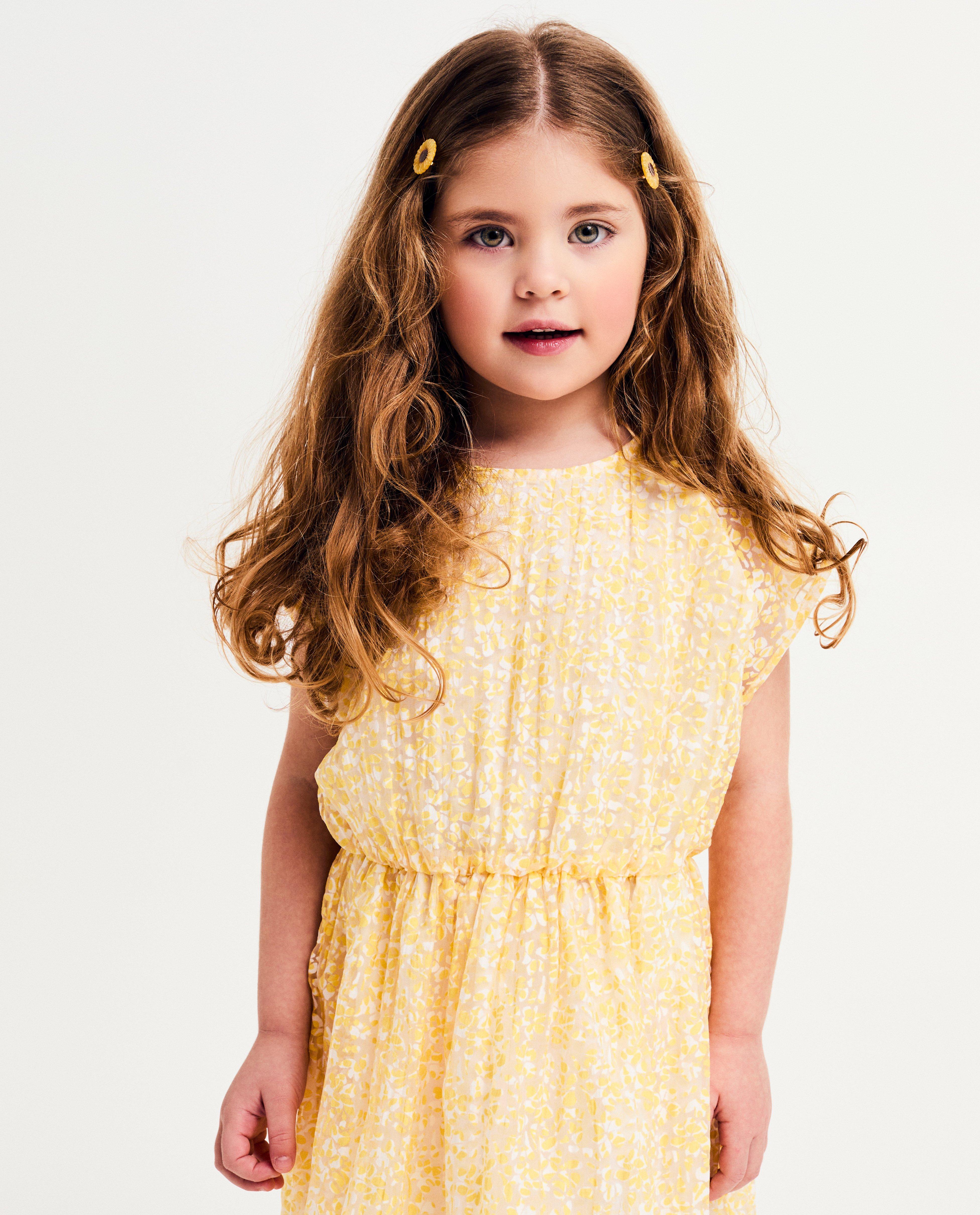 Kleedjes - Mesh jurk met print