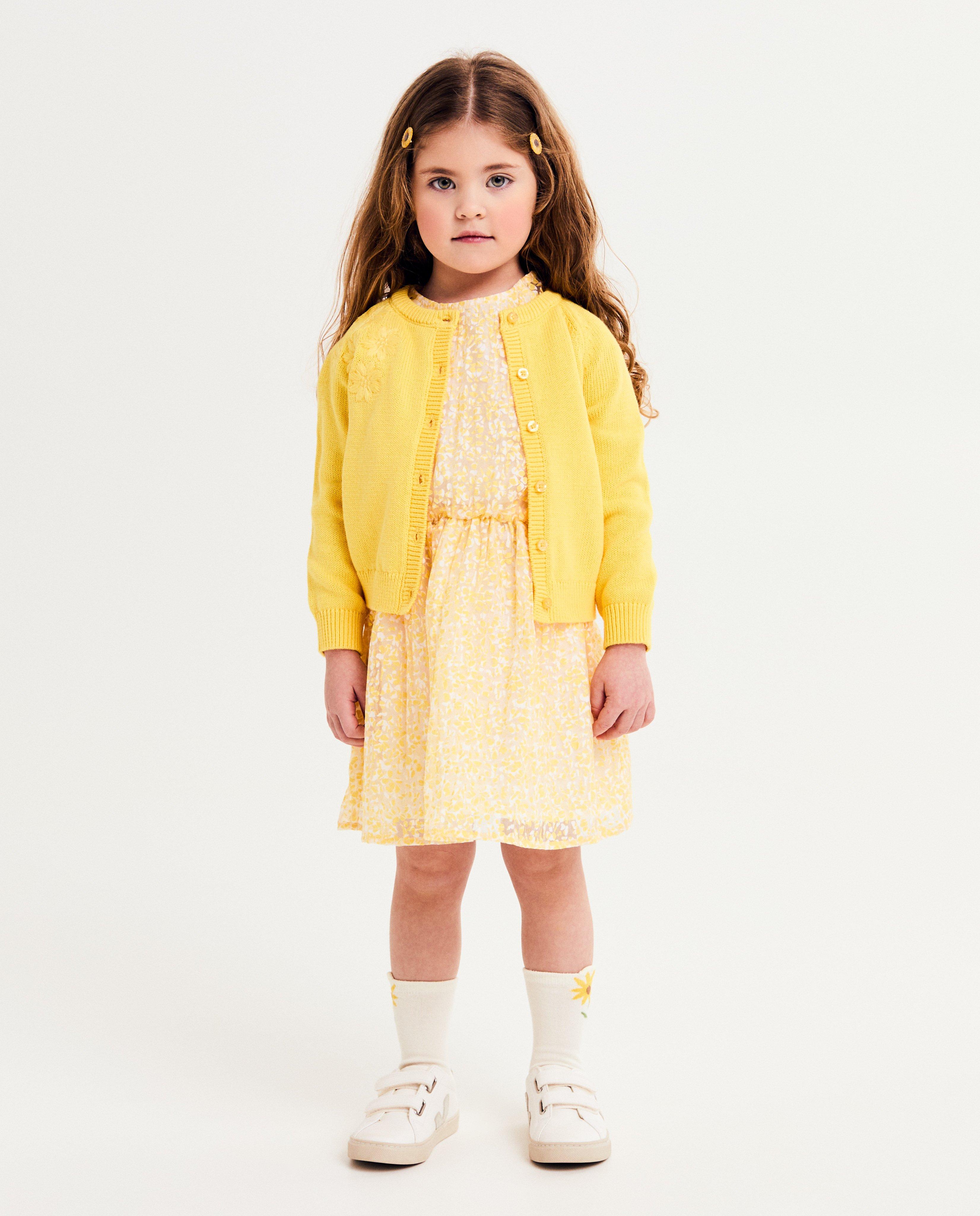 Cardigan - Cardigan met geborduurde bloemen