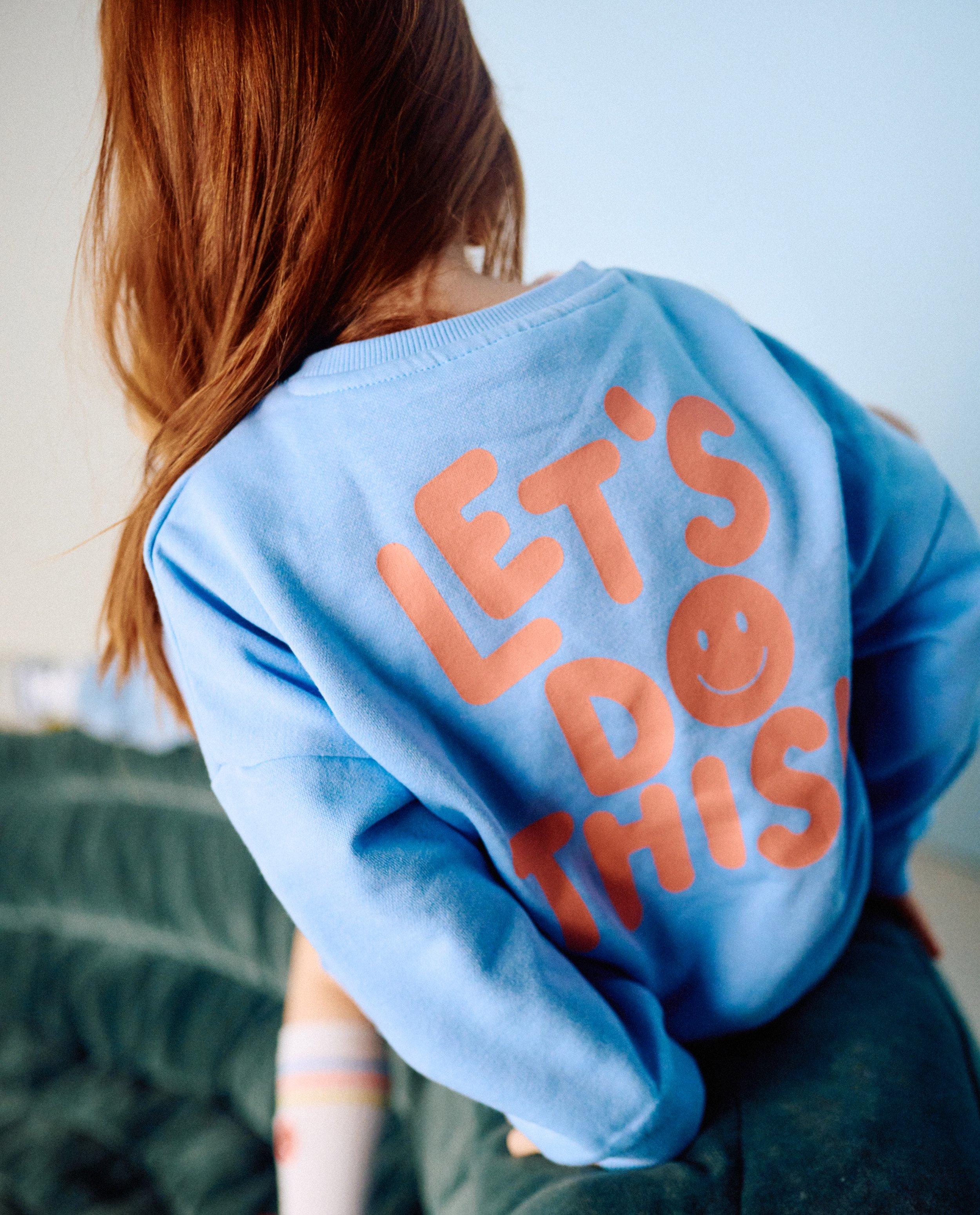 Sweater met backprint, unisex - Product Detail - blauw - afbeelding nummer 1