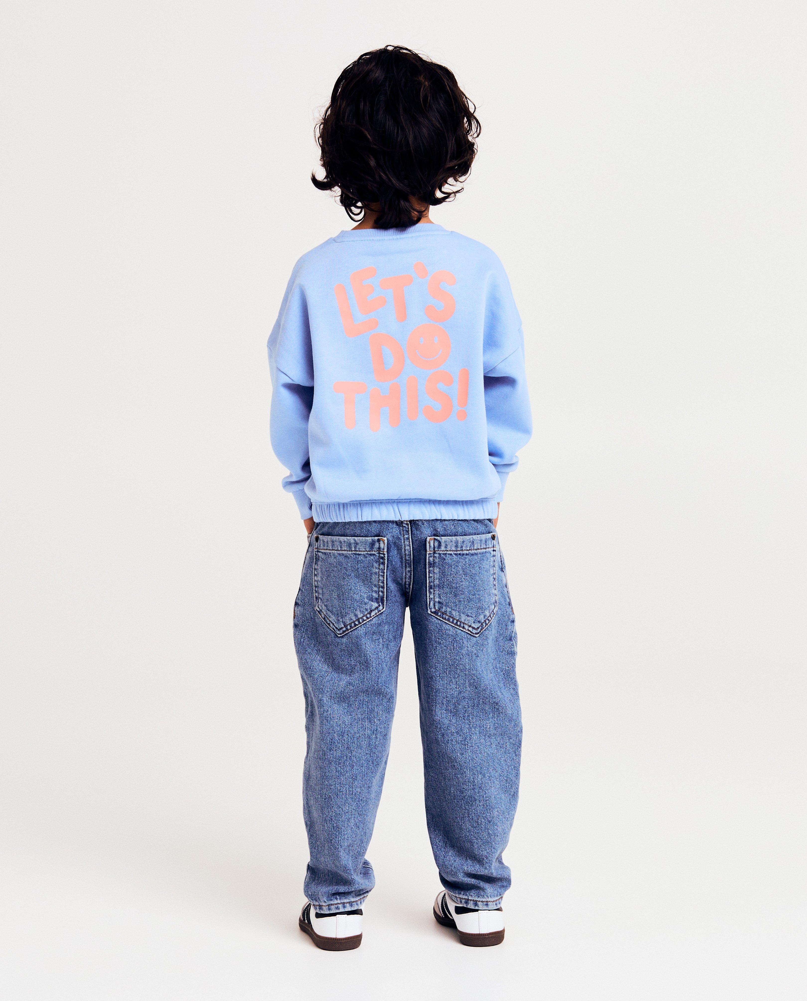 Sweater met backprint, unisex - Product Detail - blauw - afbeelding nummer 7